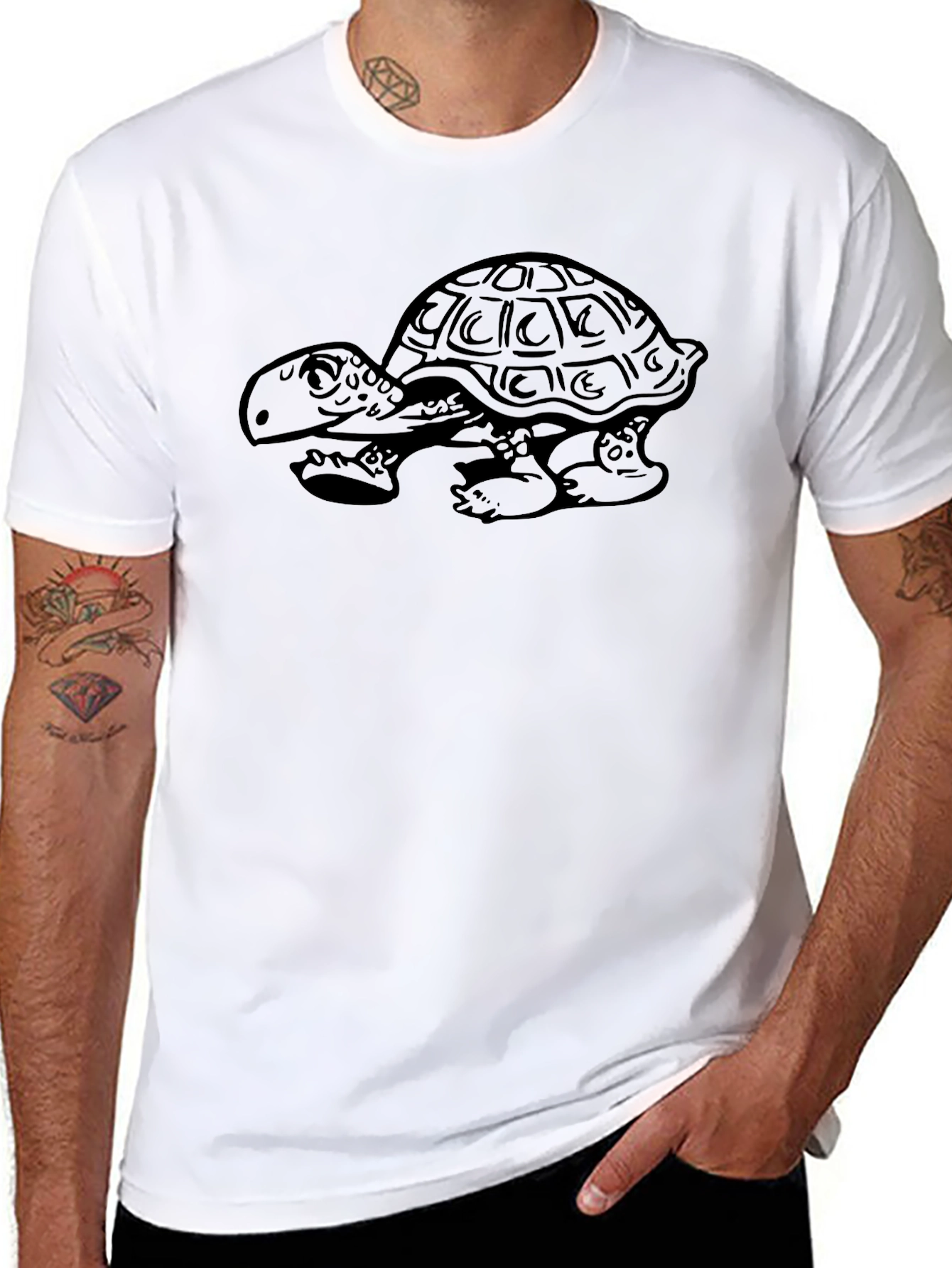 Black Turtle Graphic Tee - Unisex Soft Cotton T-Shirt