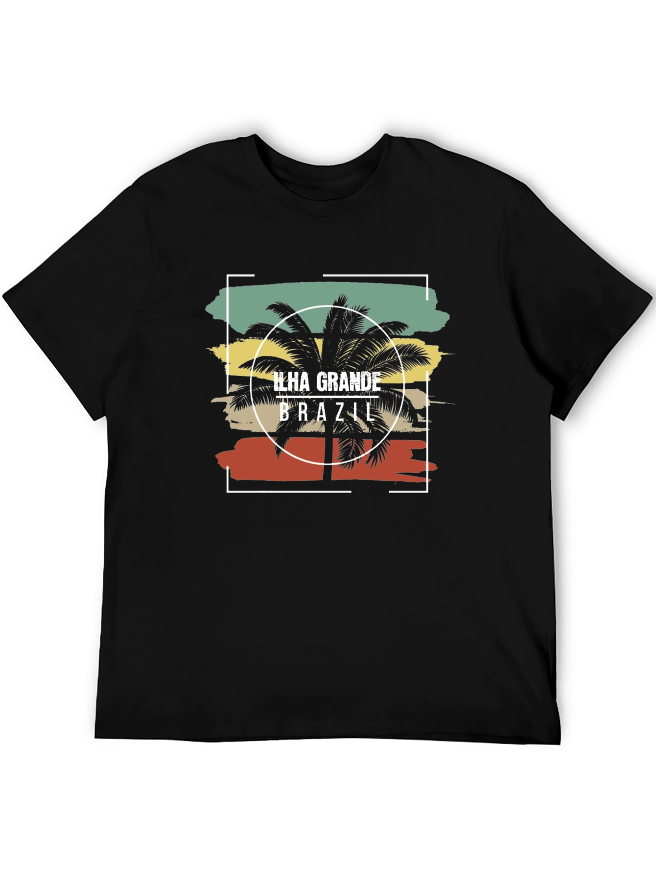 Ilha Grande Brazil Graphic Tee - Black Cotton T-Shirt