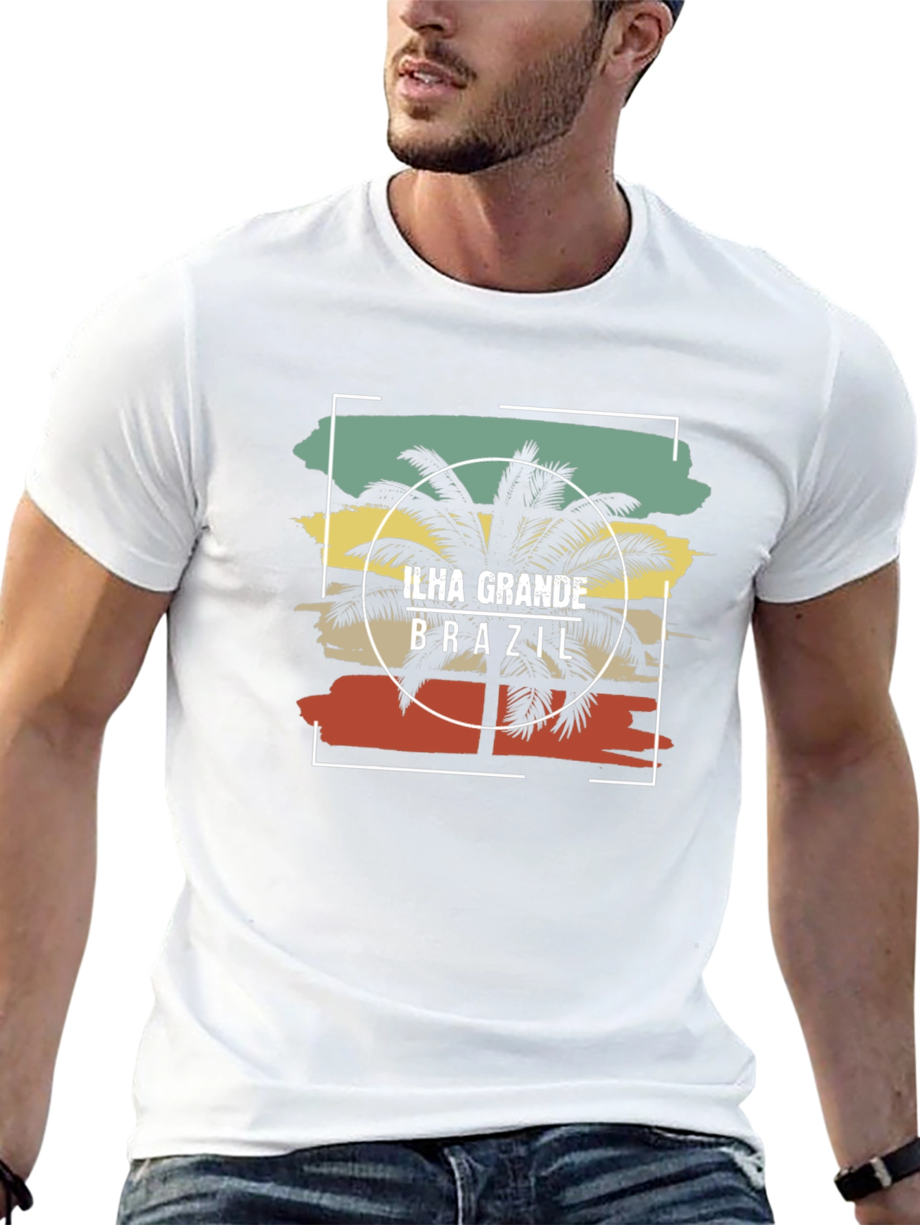Ilha Grande Brazil Graphic Tee - Black Cotton T-Shirt