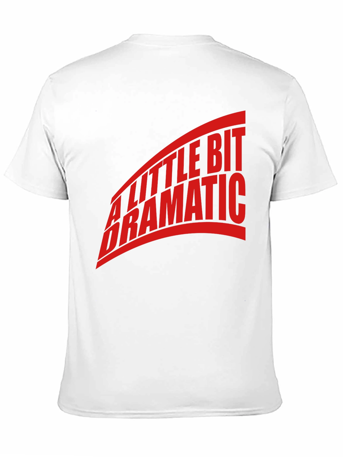 A Little Bit Dramatic Red Graphic Black T-Shirt