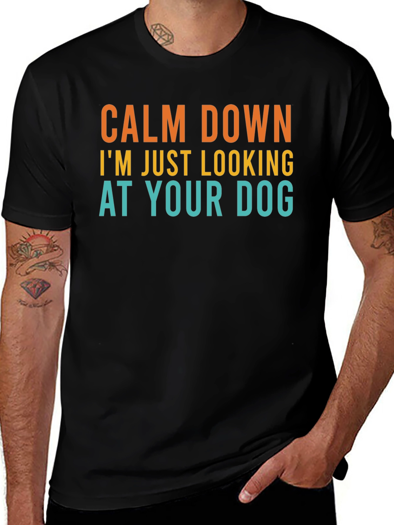 Calm Down Dog Lover T-Shirt - Funny Graphic Tee