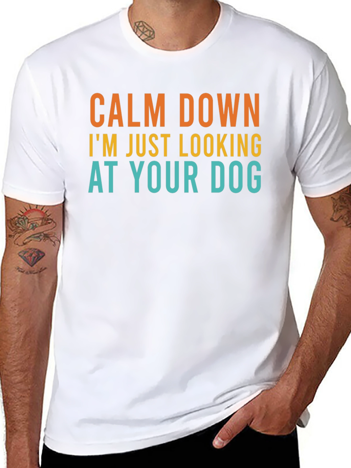 Calm Down Dog Lover T-Shirt - Funny Graphic Tee