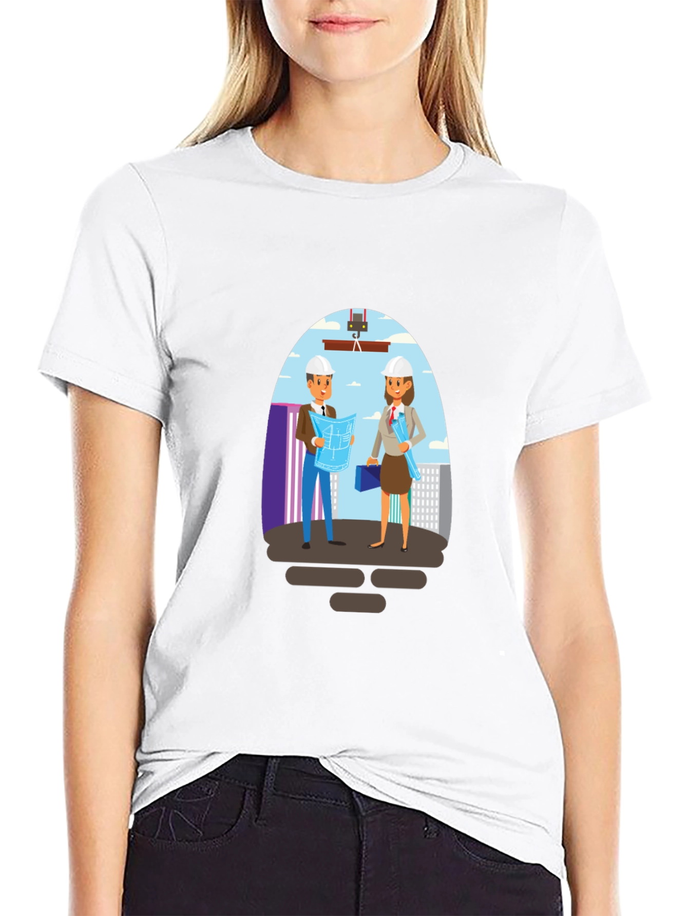 Construction Crew Graphic Tee - Architect Shirt