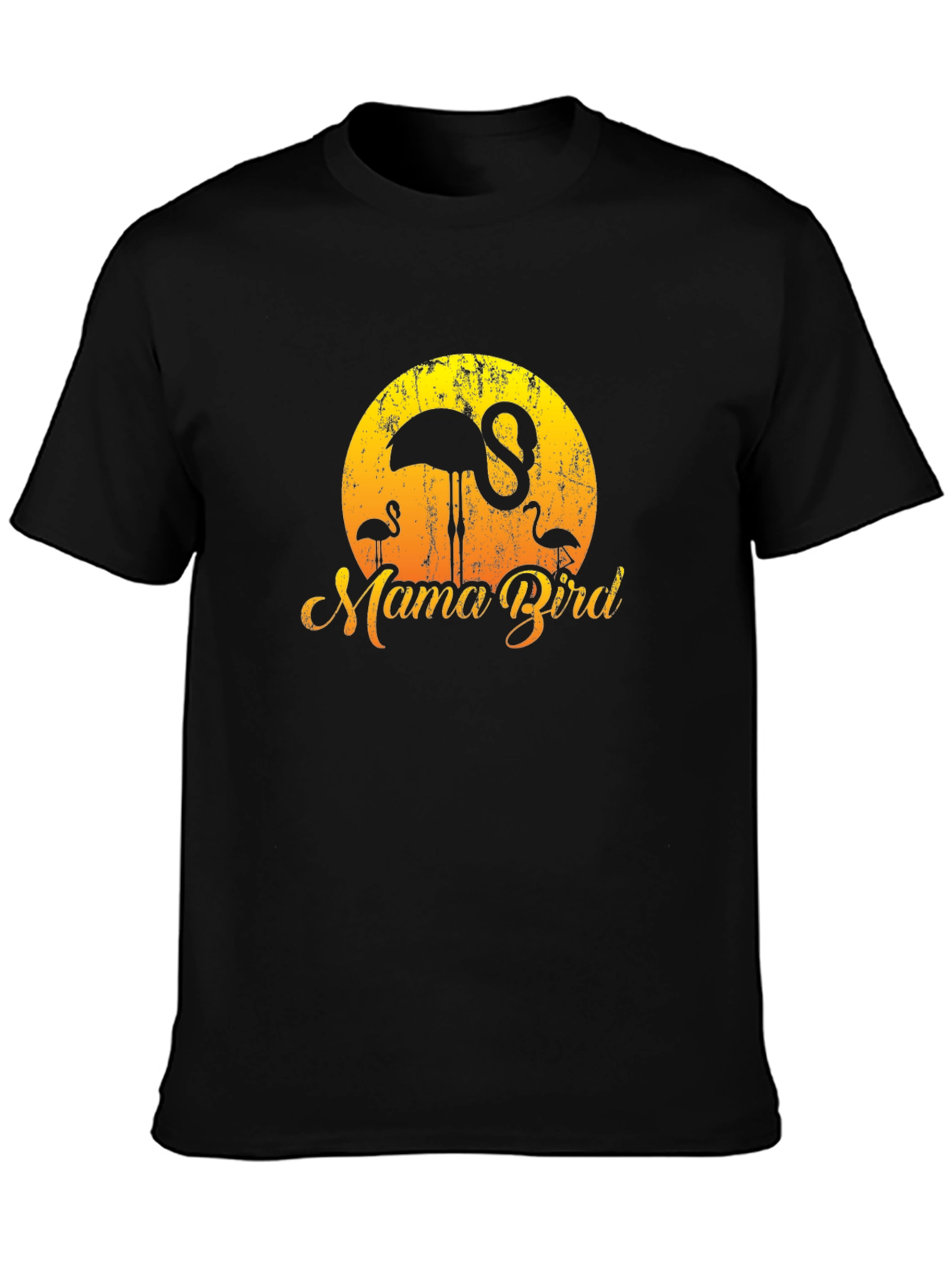 Mama Bird Flamingo Sunset Tee