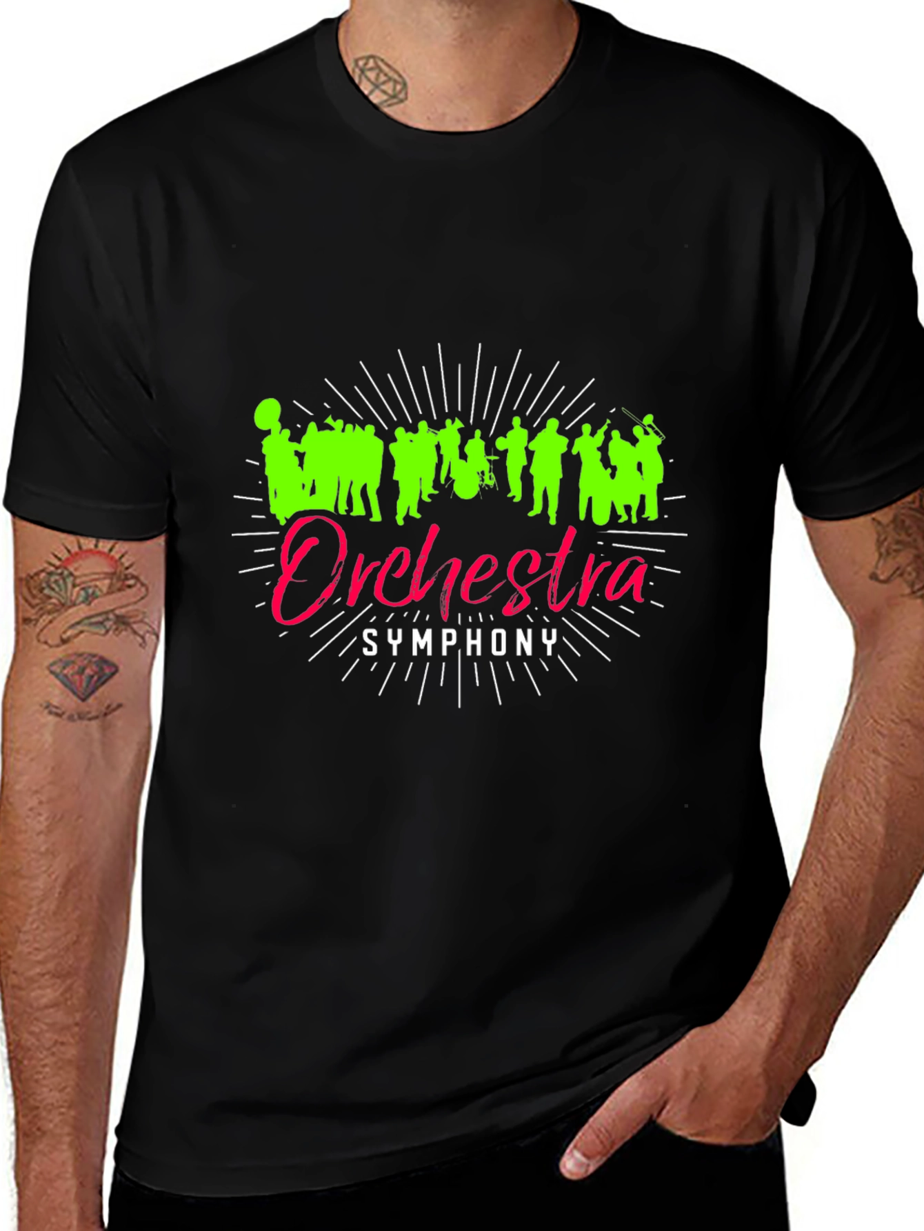 Orchestra Symphony Graphic Tee - Music Lover Shirt