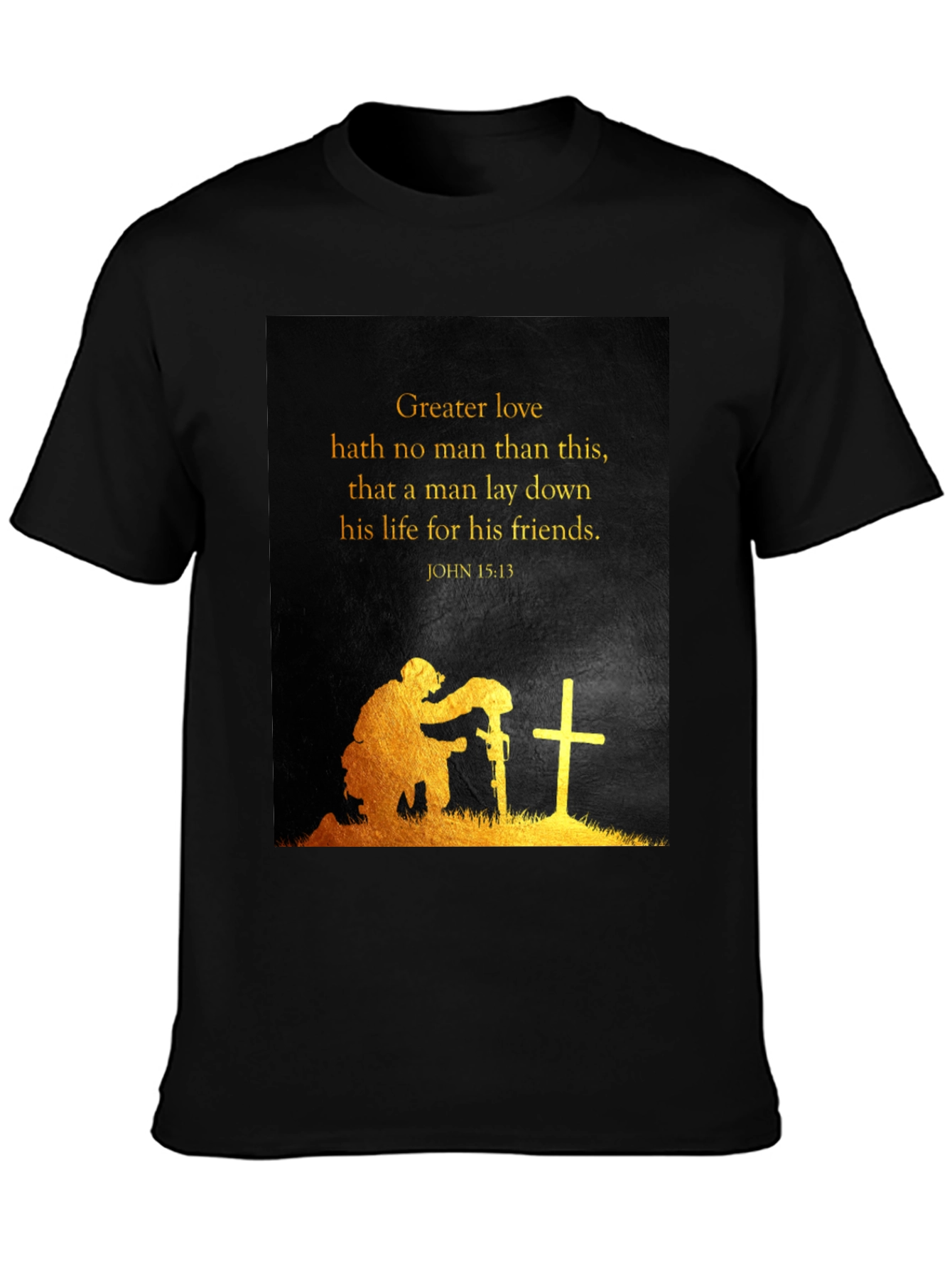 Greater Love Soldier Graphic T-Shirt