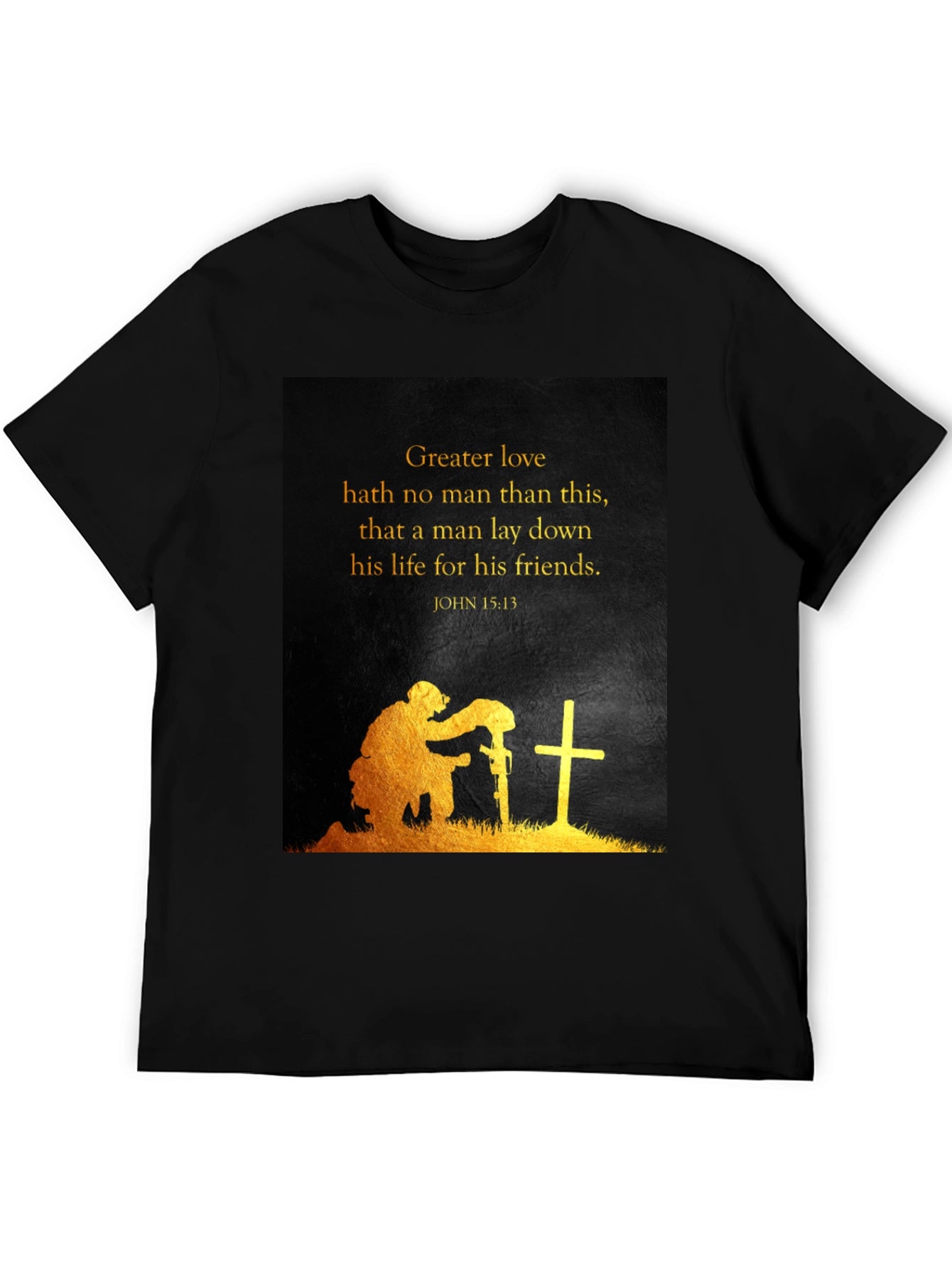Greater Love Soldier Graphic T-Shirt