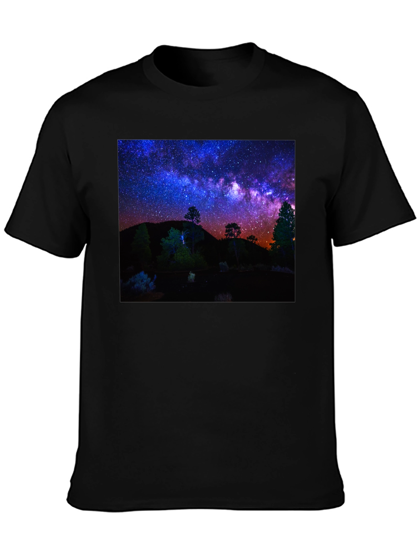 Night Sky Graphic Tee - Mens Black T-Shirt
