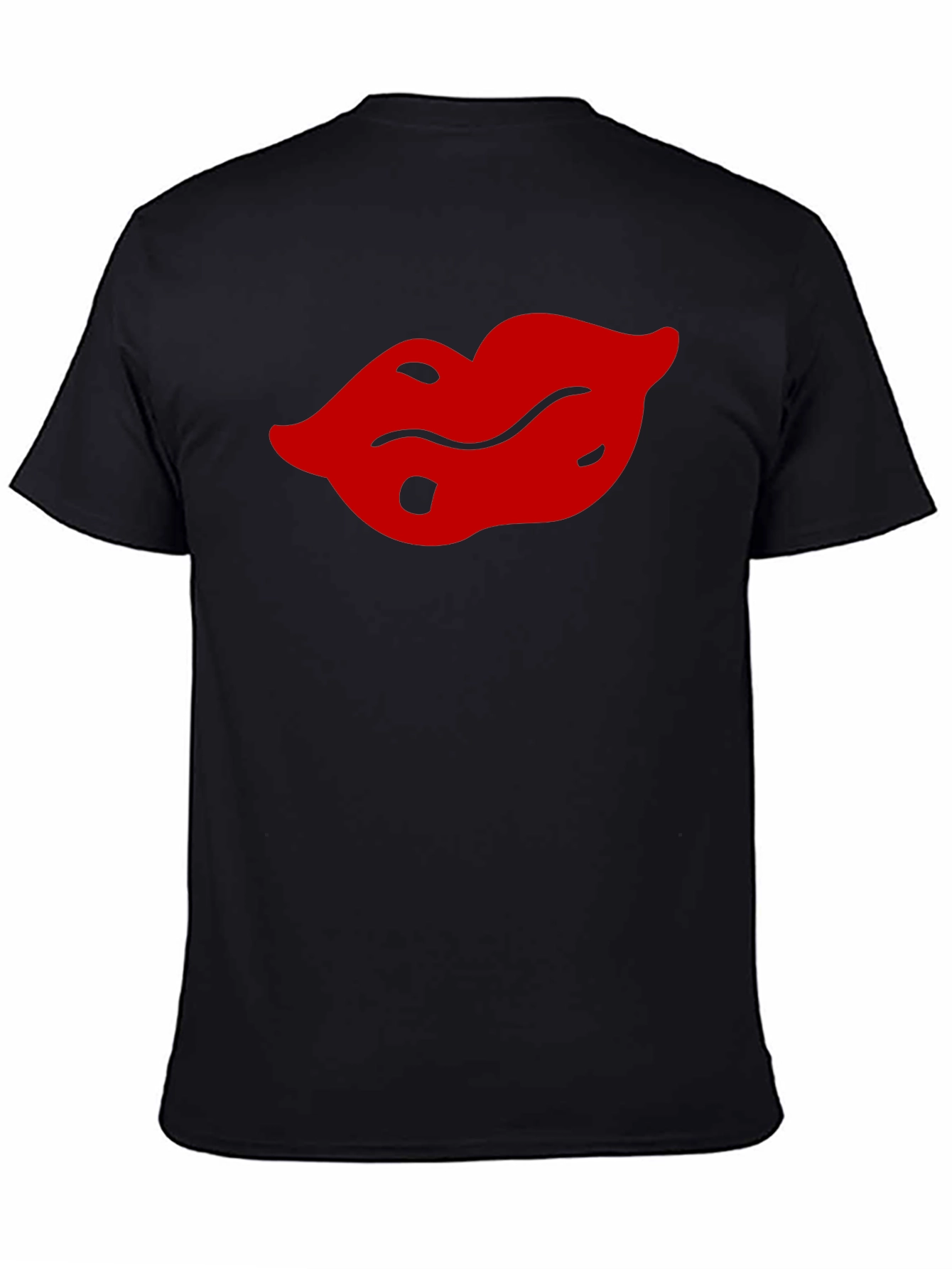 Bold Lips Graphic Tee - Black
