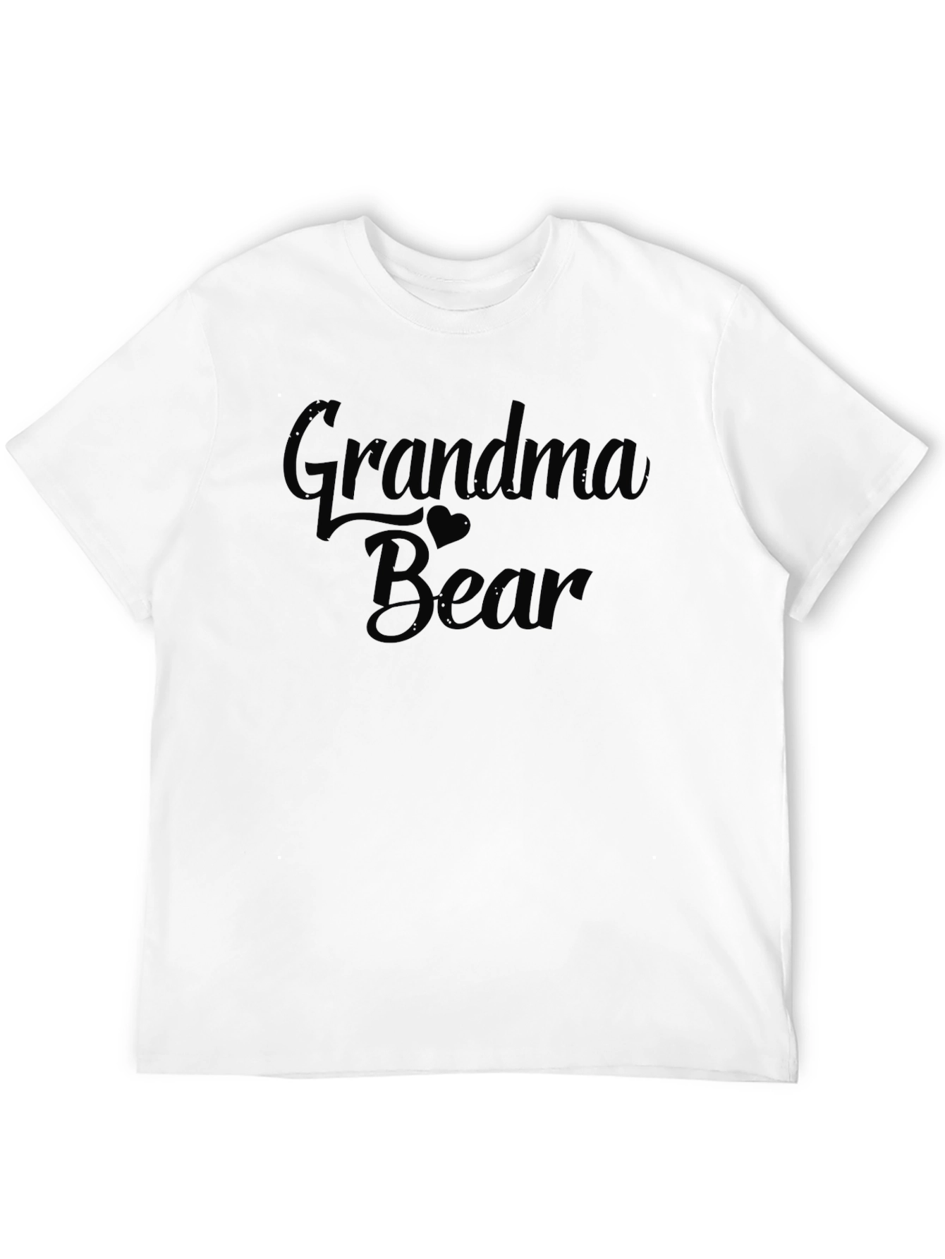 Grandma Bear Black T-Shirt - Gift for Grandmother