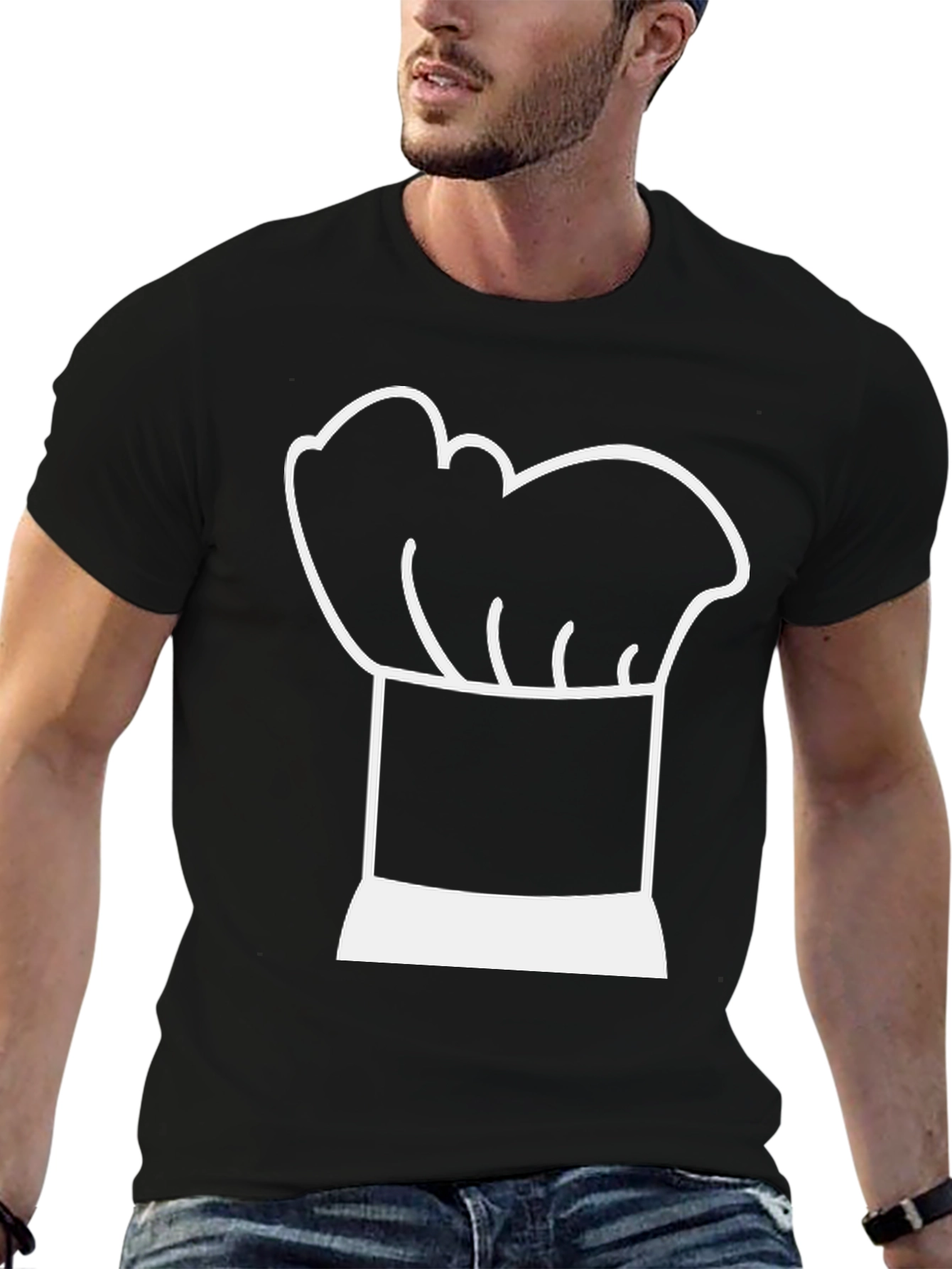 Chef Hat Graphic T-Shirt - Culinary Style