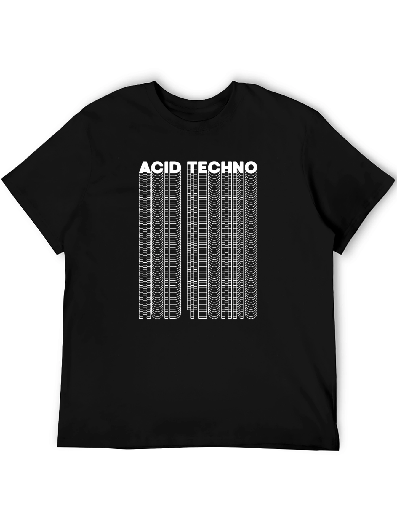 Acid Techno Graphic Tee - Black T-Shirt