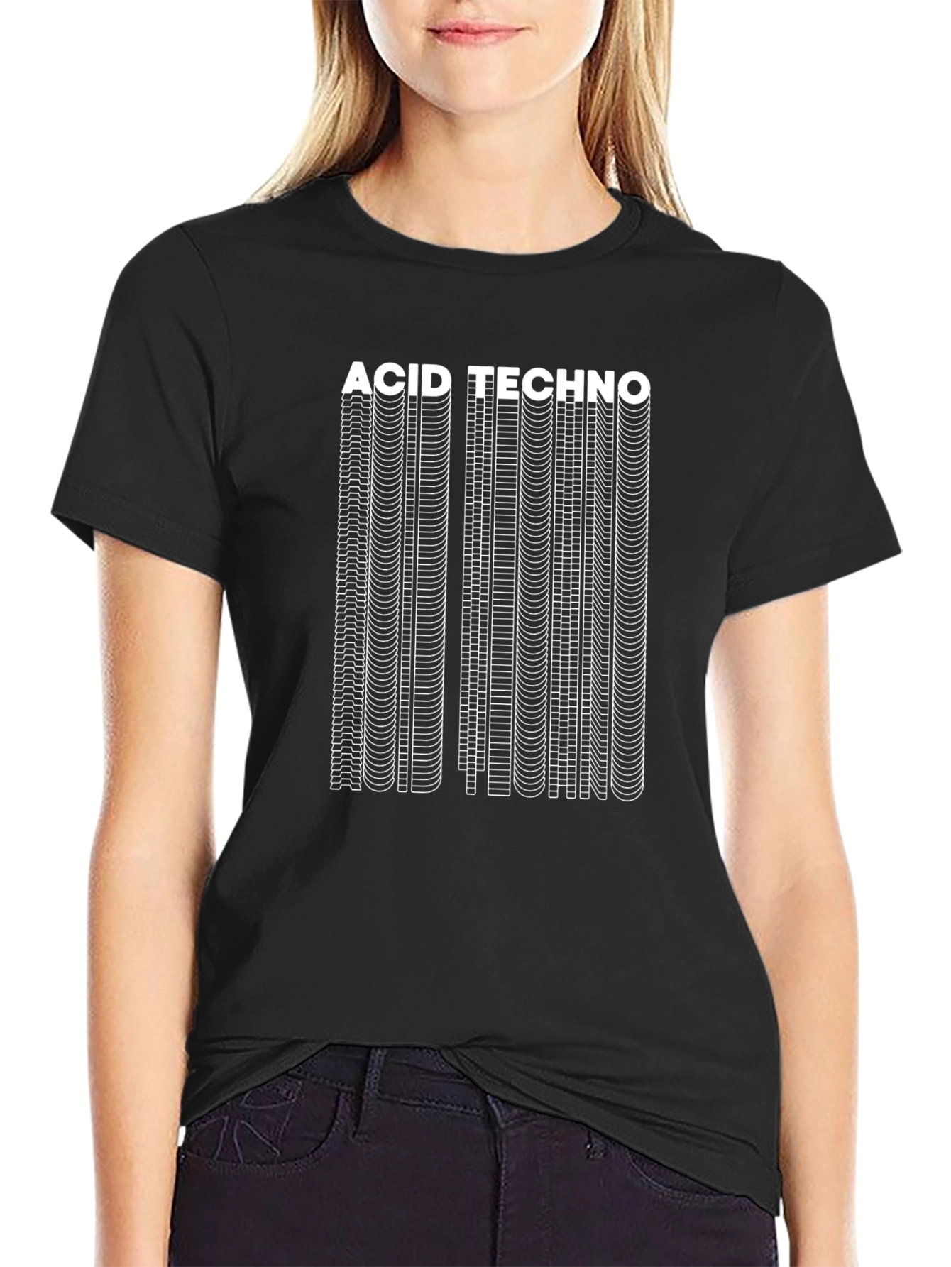 Acid Techno Graphic Tee - Black T-Shirt