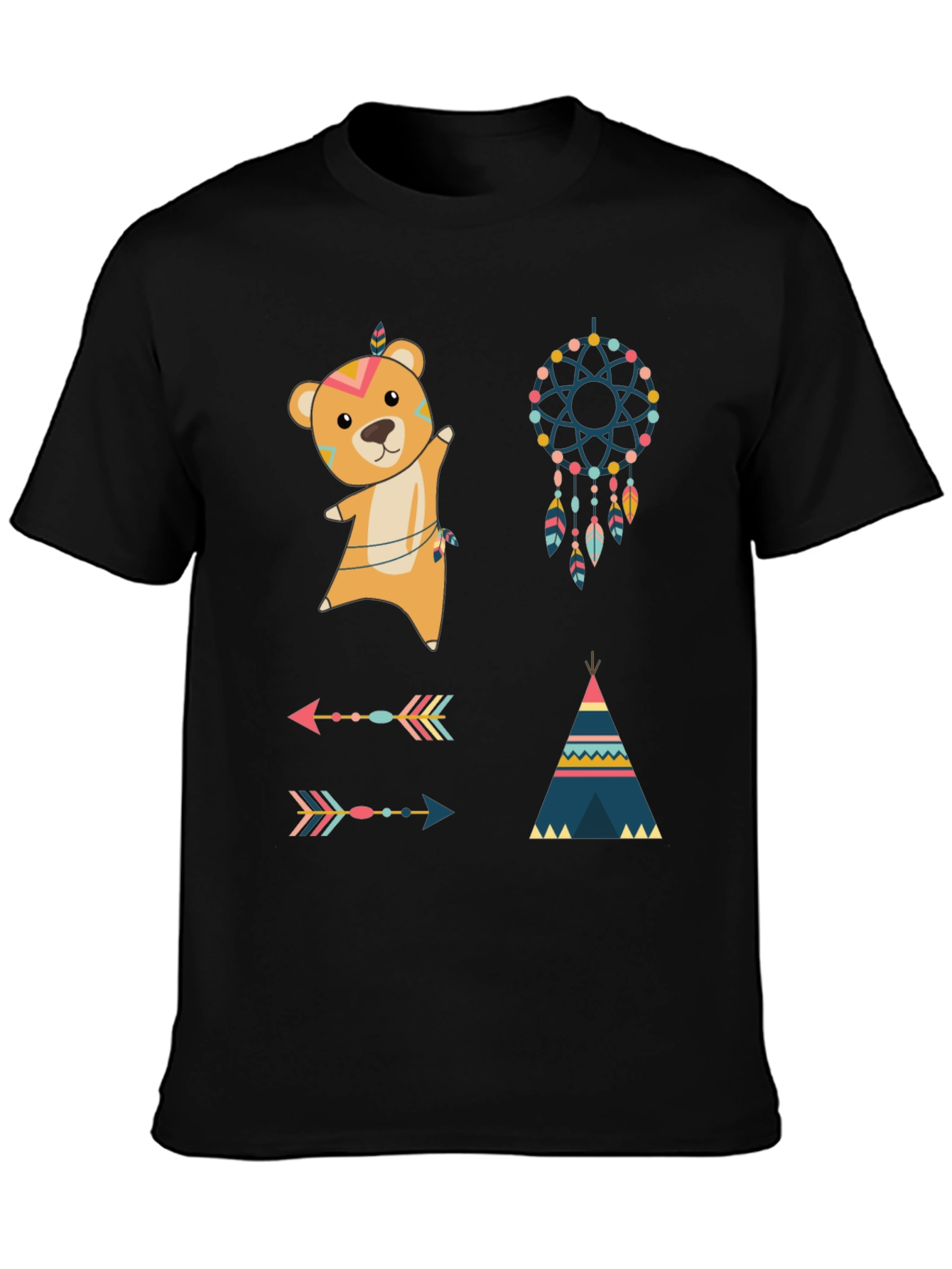 Tribal Bear Graphic Tee