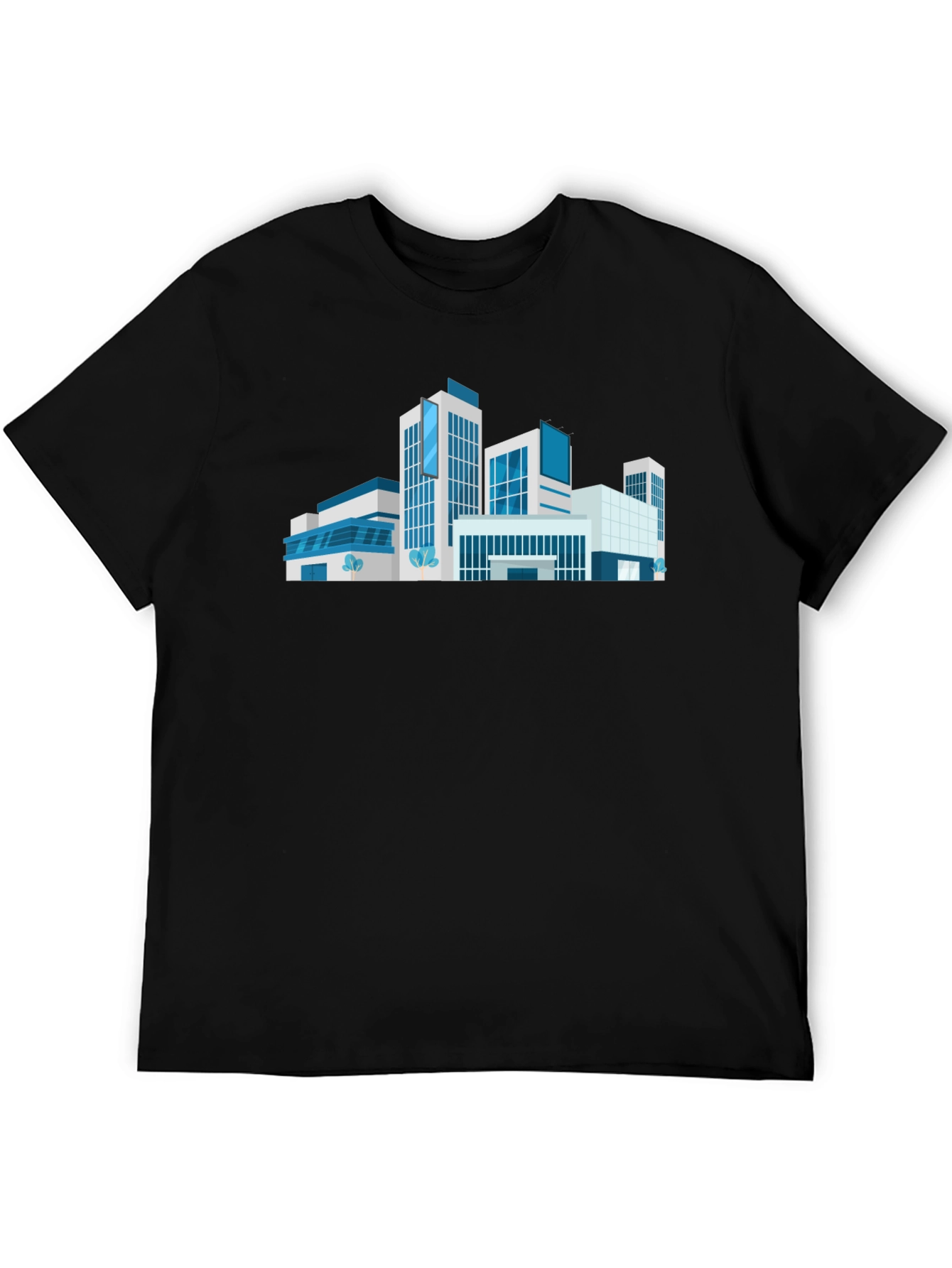 Modern Architecture T-Shirt - Black Urban Style Tee