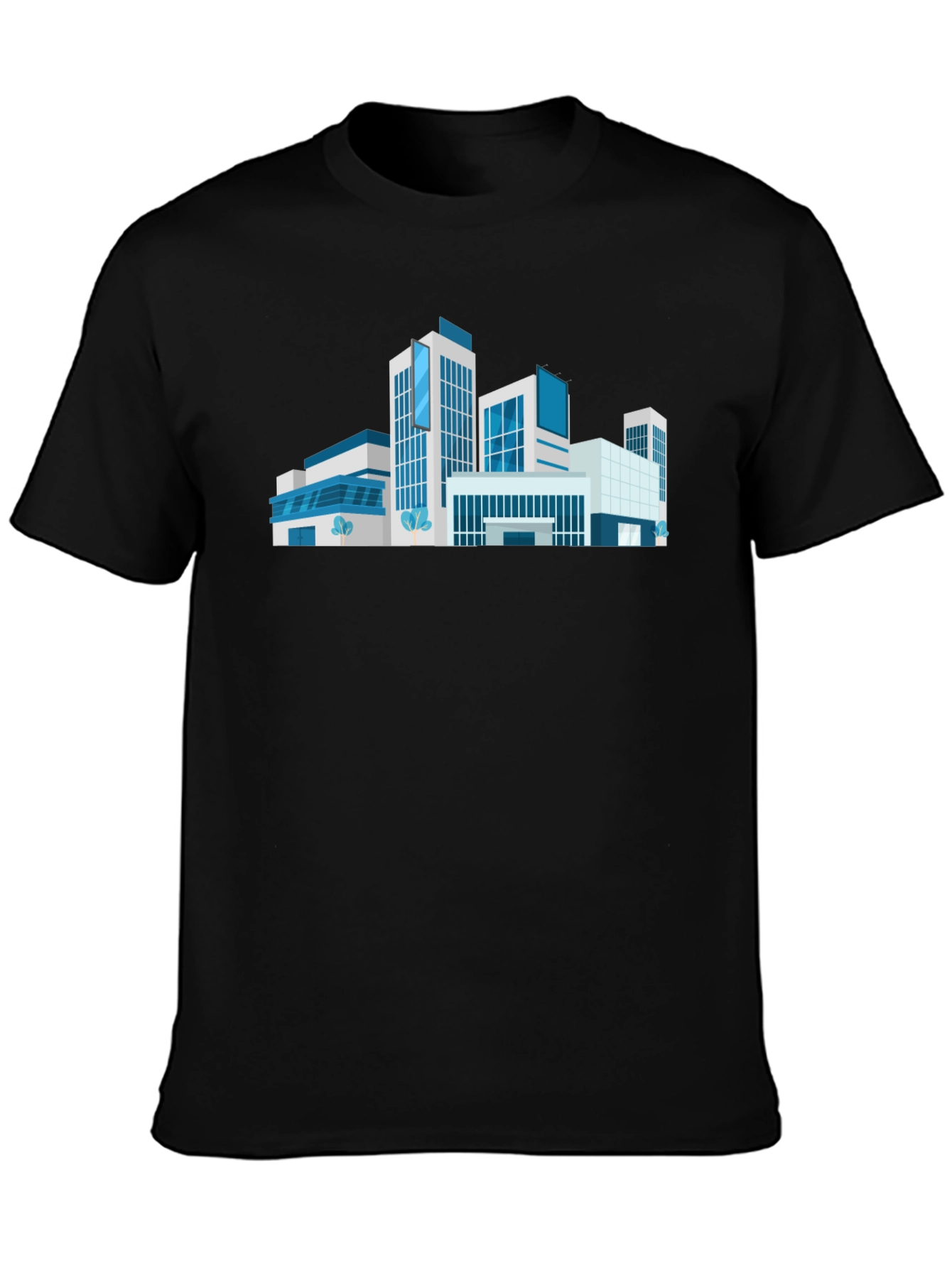 Modern Architecture T-Shirt - Black Urban Style Tee