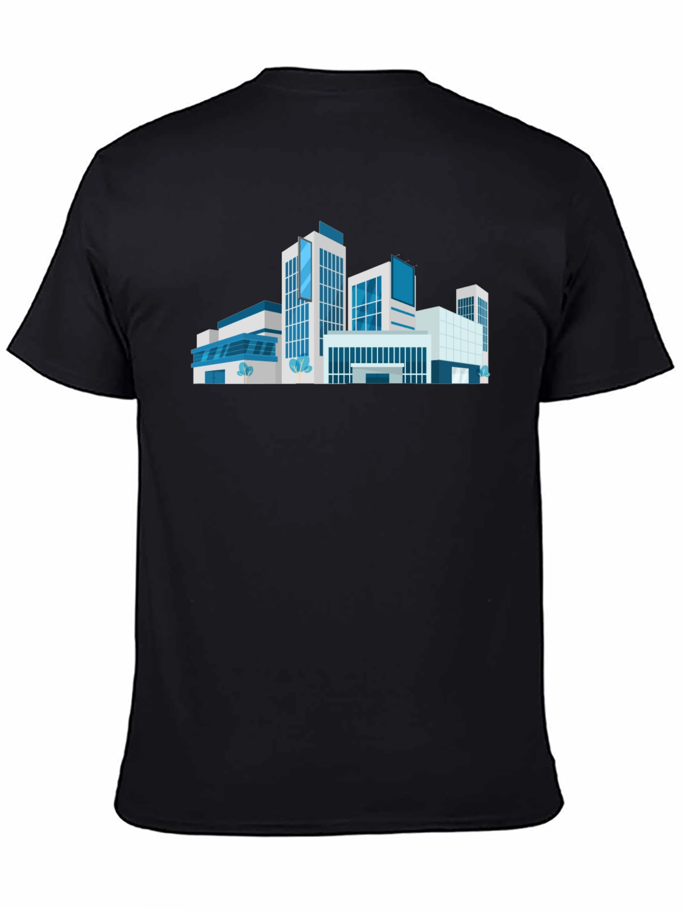 Modern Architecture T-Shirt - Black Urban Style Tee
