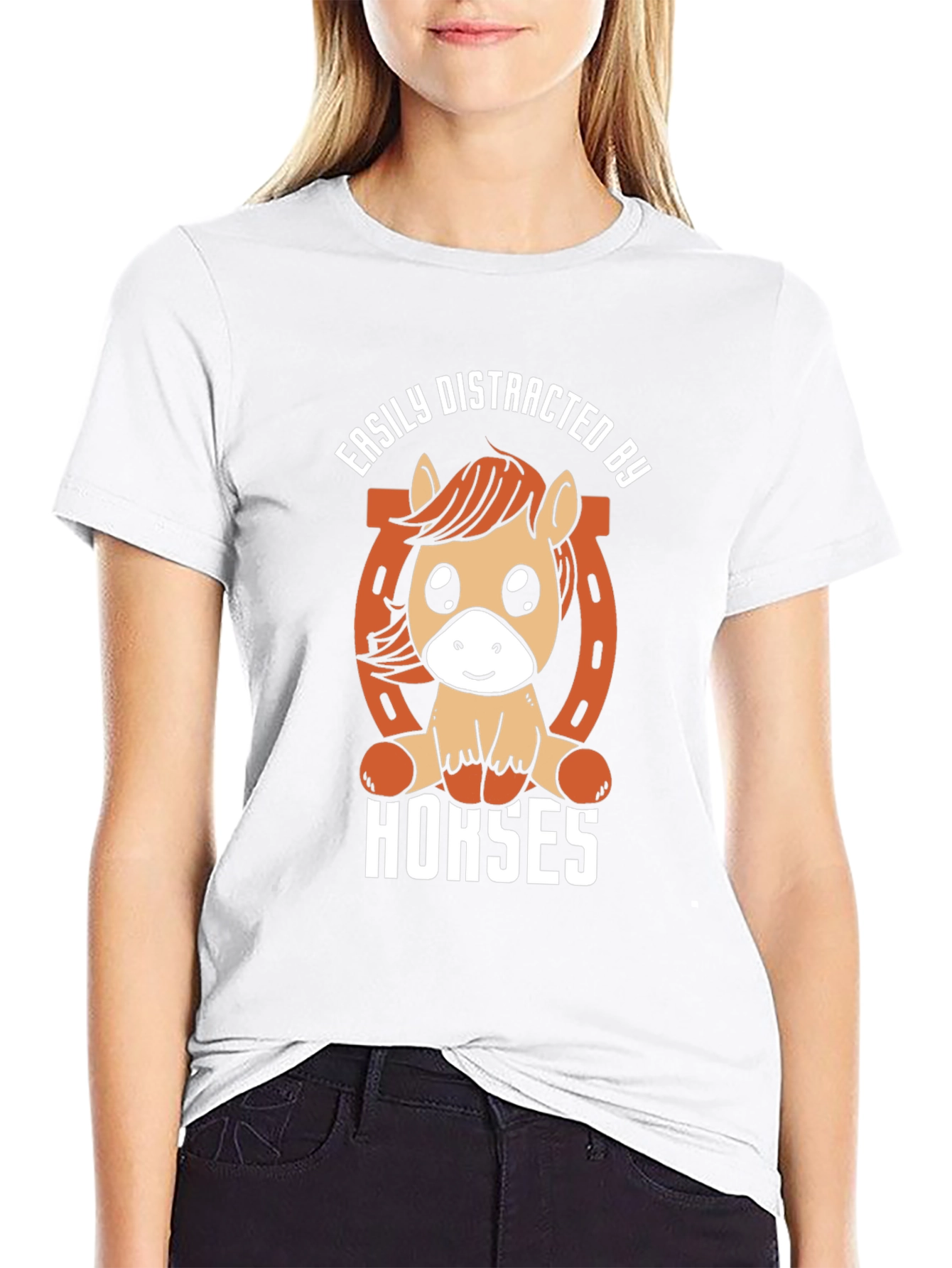 Easily Distracted by Horses Graphic Tee
