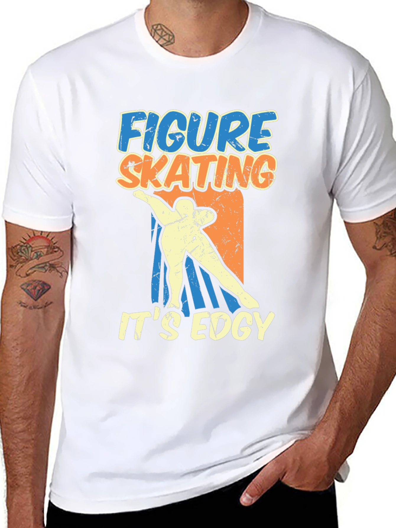 Figure Skating Edgy Graphic T-Shirt