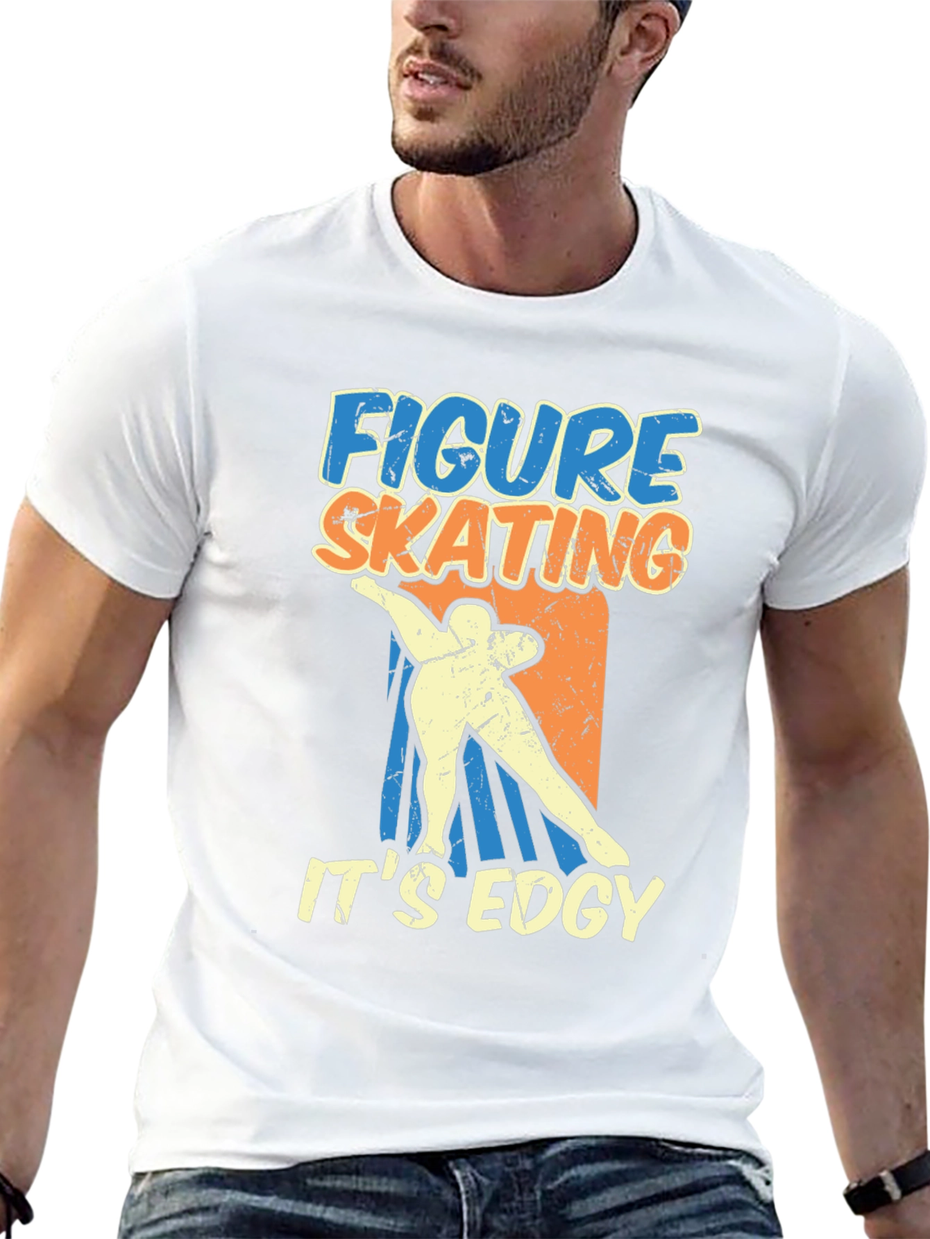 Figure Skating Edgy Graphic T-Shirt