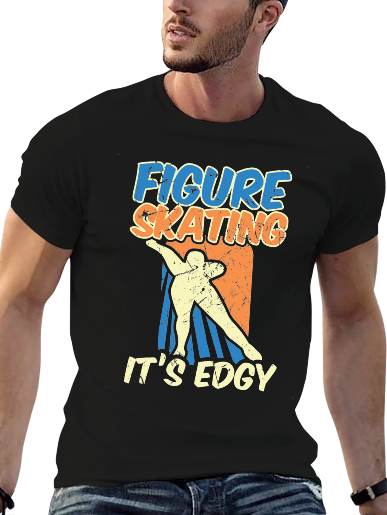 Figure Skating Edgy Graphic T-Shirt