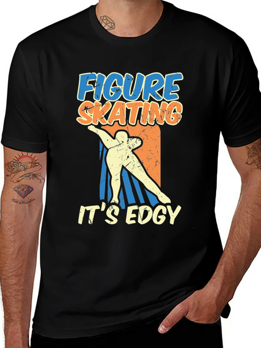 Figure Skating Edgy Graphic T-Shirt