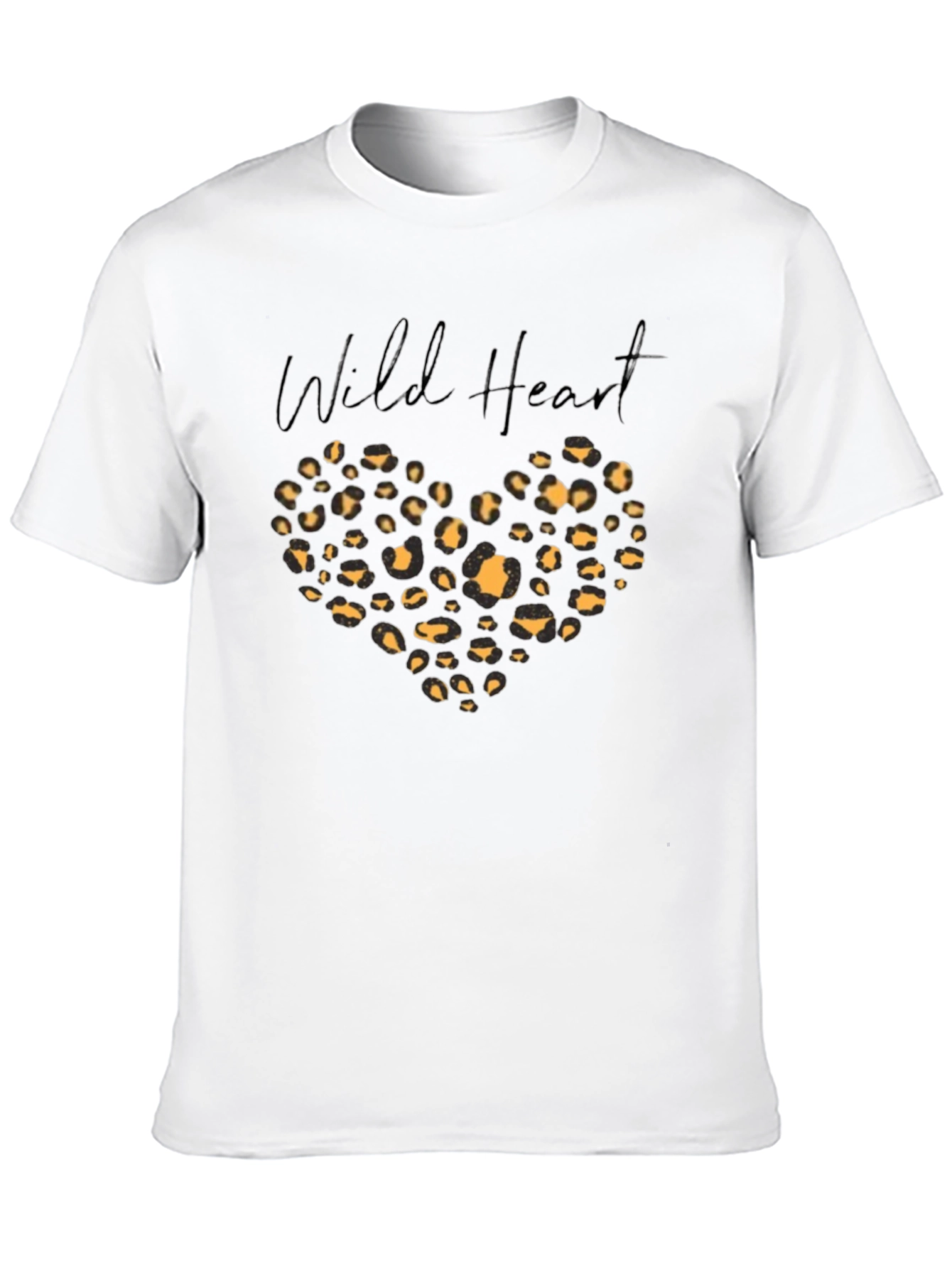 Wild Heart Leopard Print Graphic Tee
