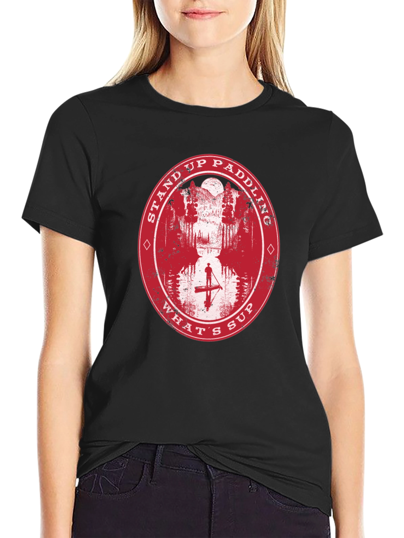 Stand Up Paddling Graphic T-Shirt