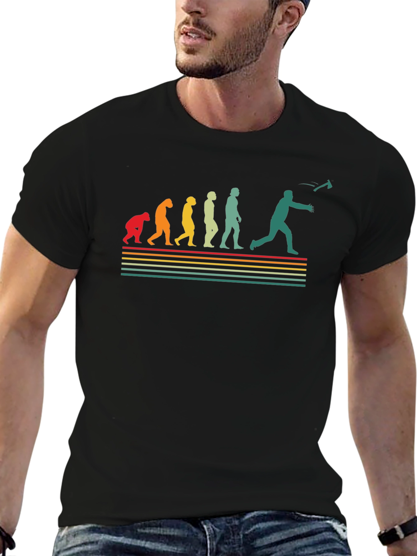 Evolution Axe Throwing Black T-Shirt