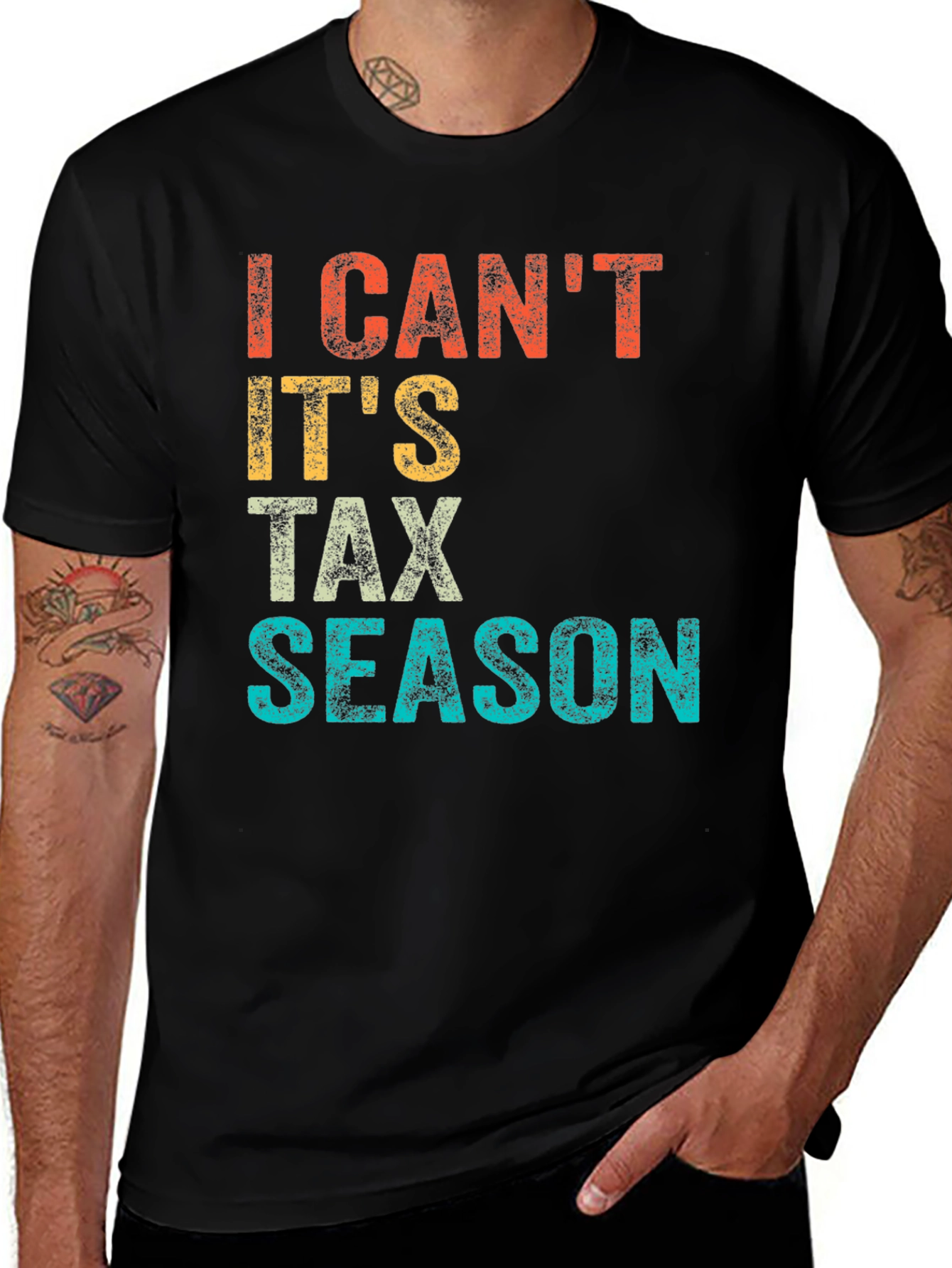 I Cant Its Tax Season Graphic Tee