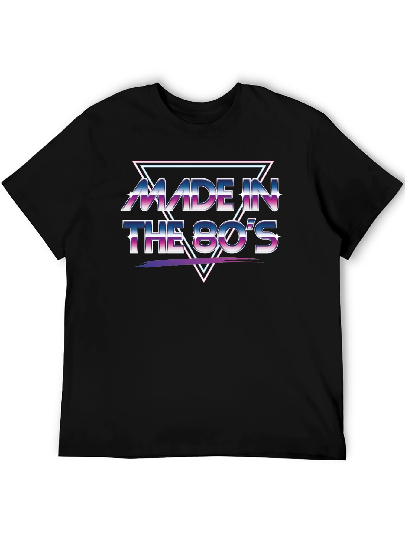 Retro 80s Made In The 80s Black T-Shirt