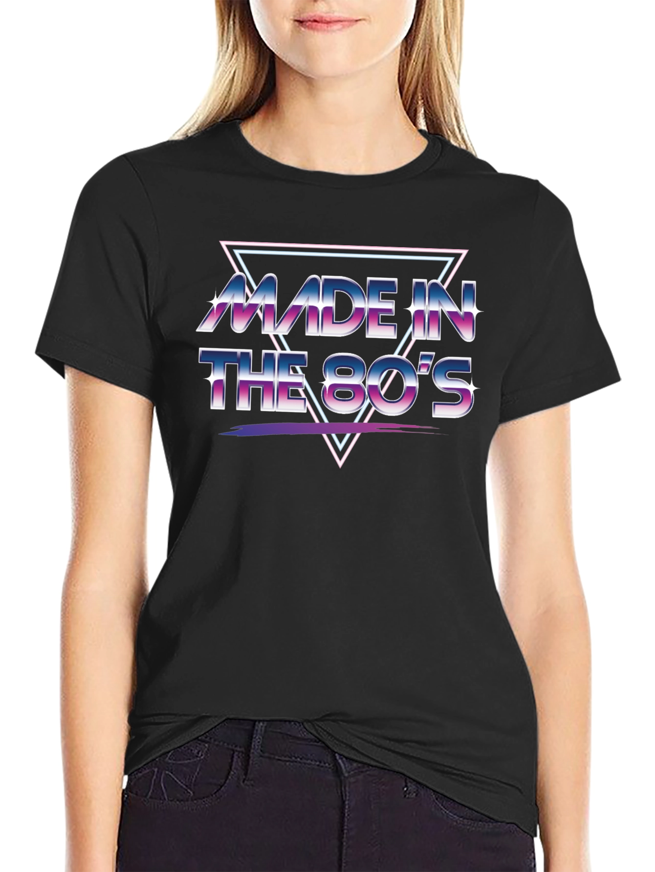 Retro 80s Made In The 80s Black T-Shirt