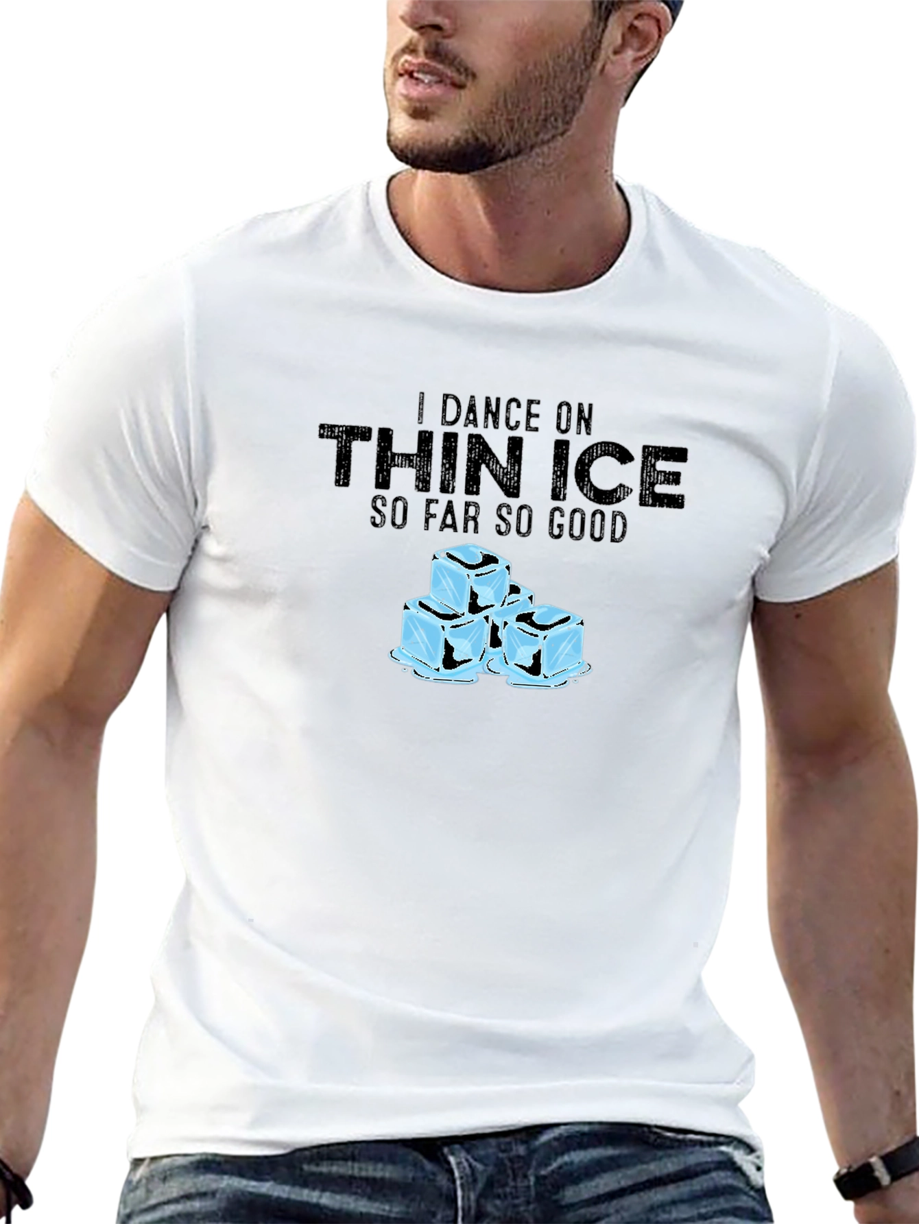 I Dance on Thin Ice T-Shirt - Black