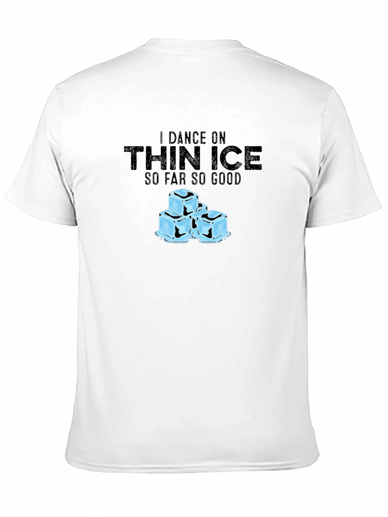 I Dance on Thin Ice T-Shirt - Black