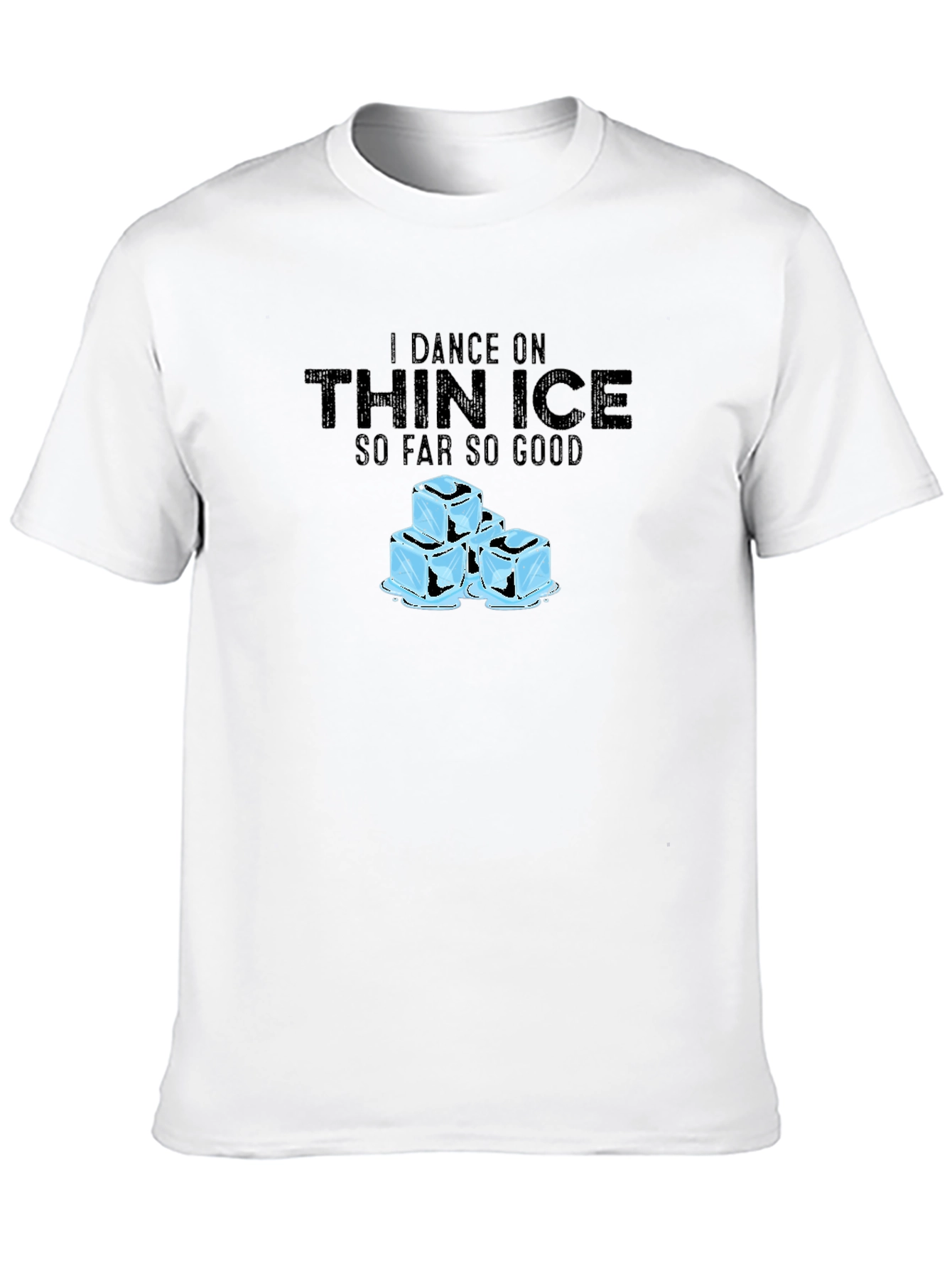I Dance on Thin Ice T-Shirt - Black