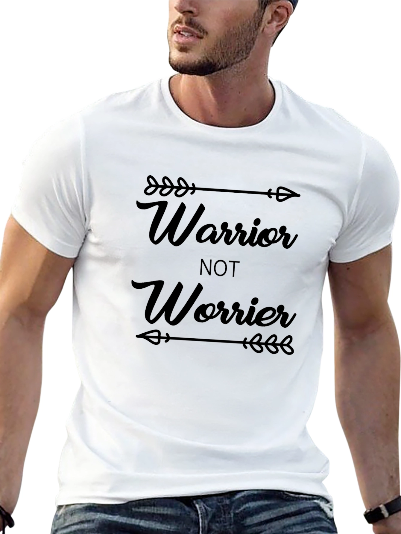 Warrior Not Worrier Graphic T-Shirt