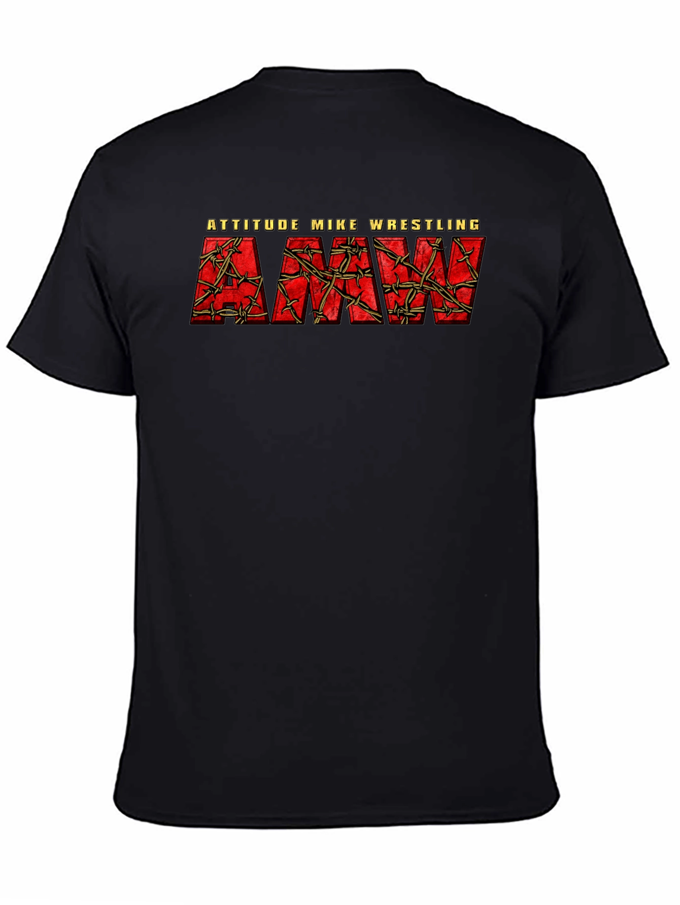 Attitude Mike Wrestling T-Shirt - Black Graphic Tee