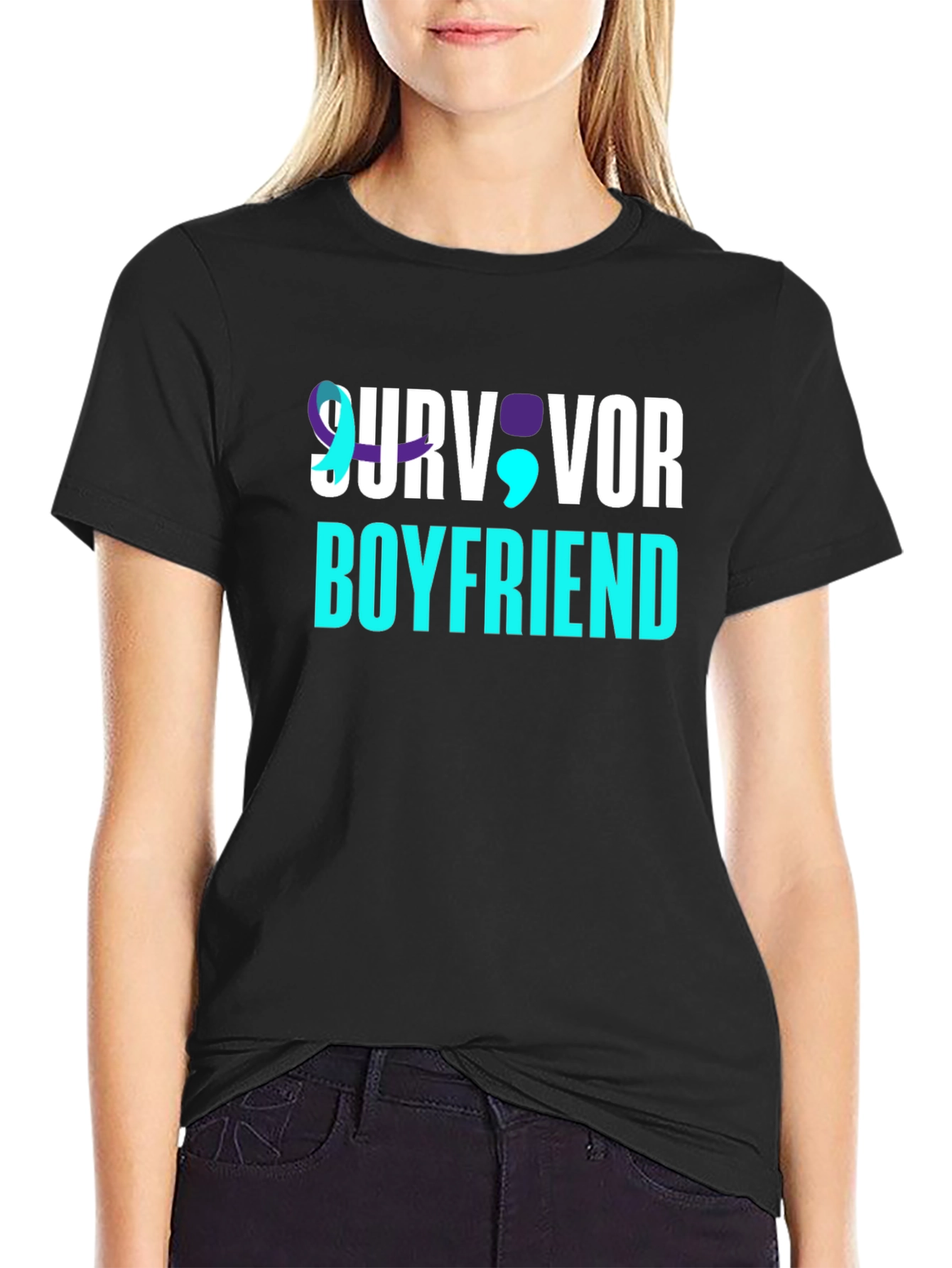 Survivor Boyfriend Graphic T-Shirt
