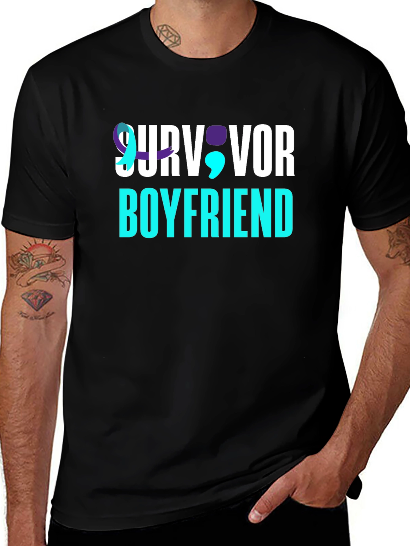 Survivor Boyfriend Graphic T-Shirt