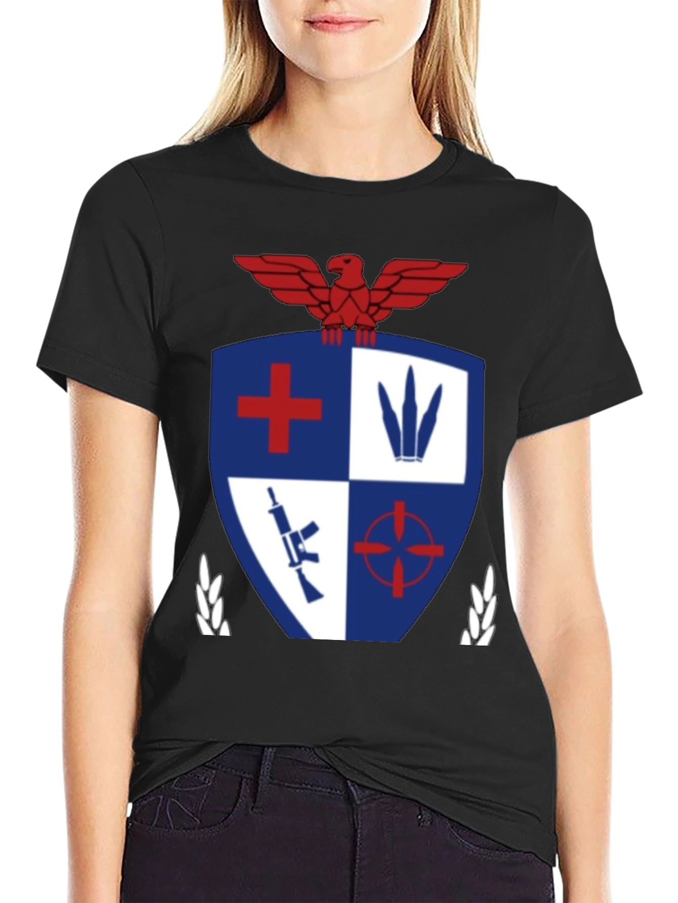 Emblem Shield Graphic T-Shirt - Black