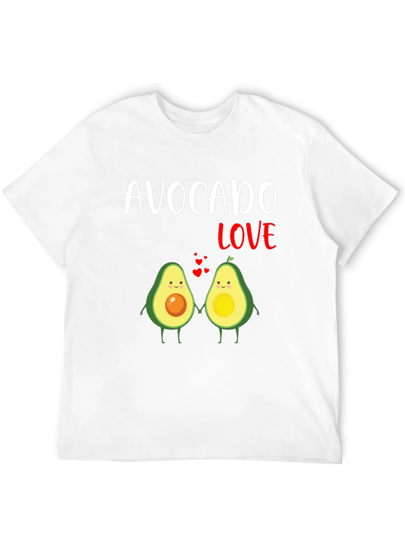 Avocado Love Graphic T-Shirt - Cute Couple Tee