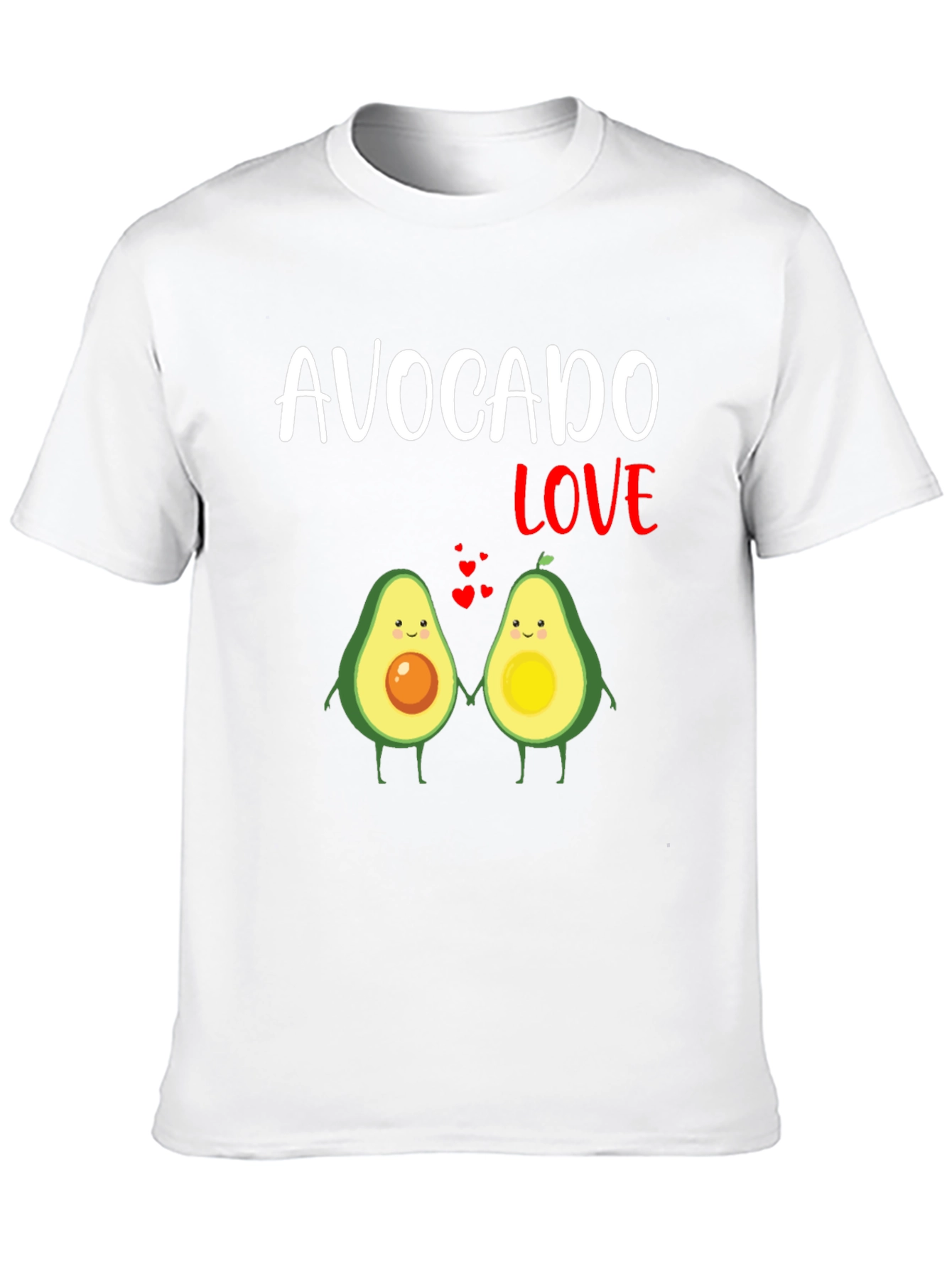 Avocado Love Graphic T-Shirt - Cute Couple Tee