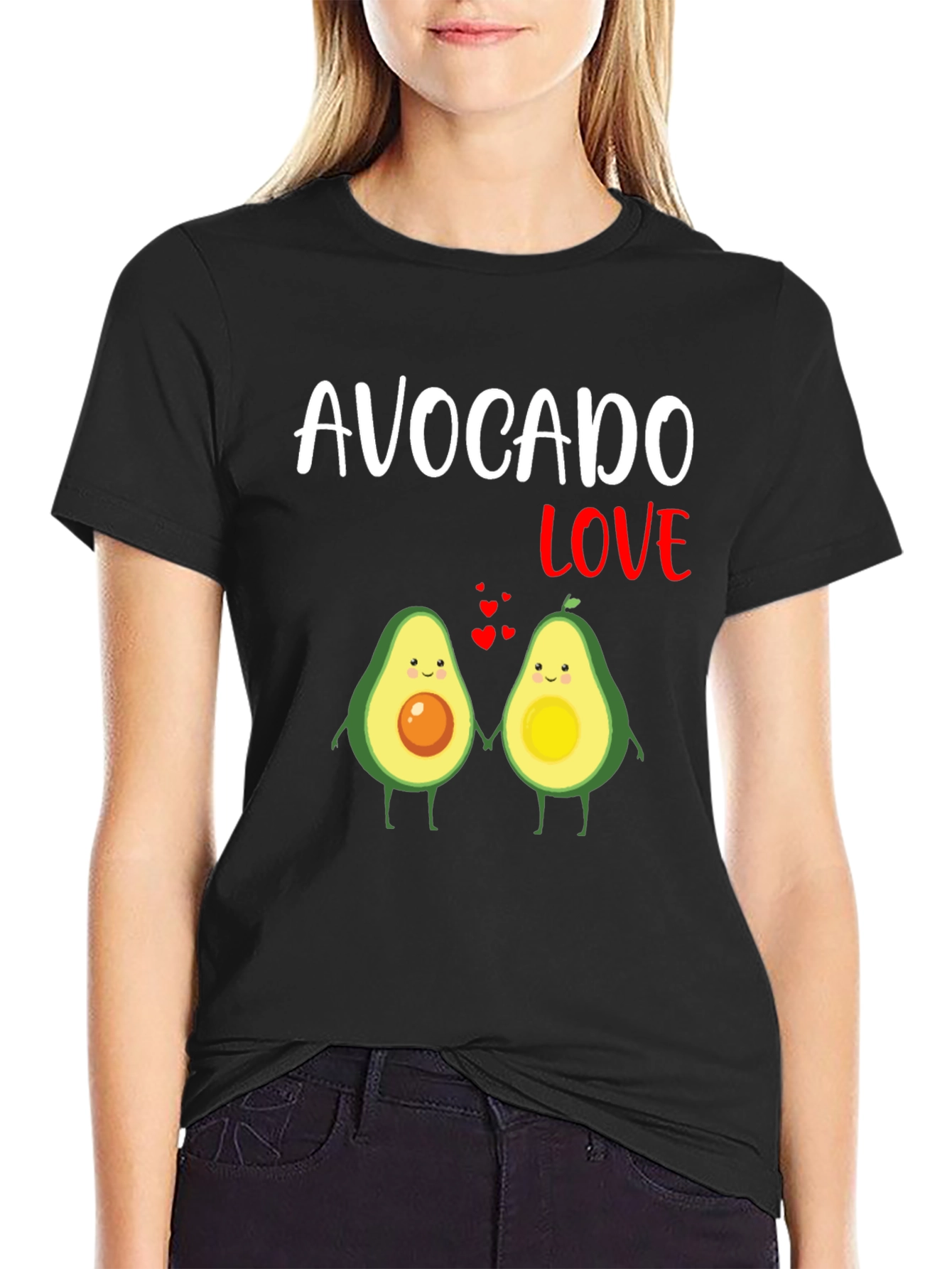 Avocado Love Graphic T-Shirt - Cute Couple Tee