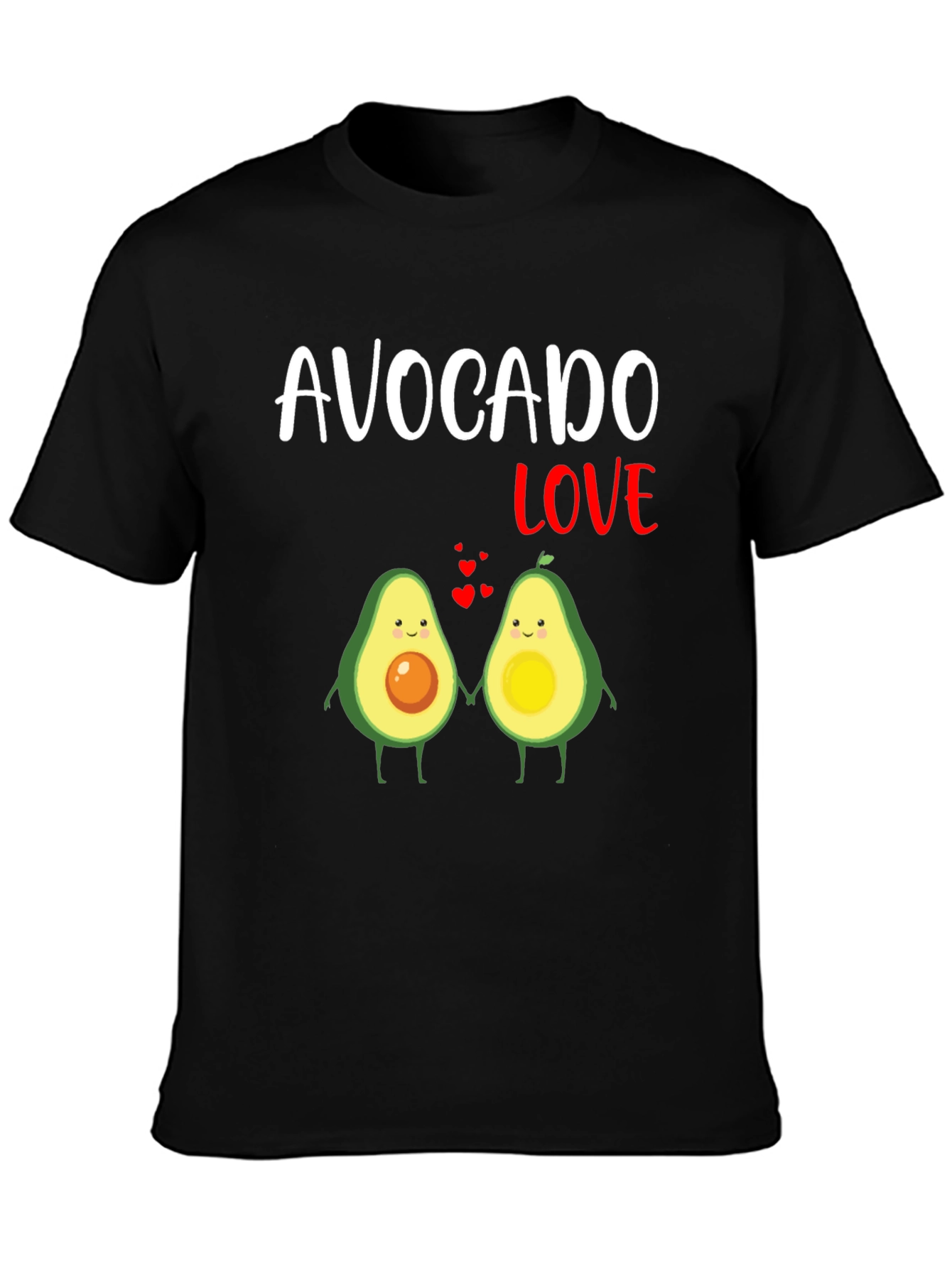 Avocado Love Graphic T-Shirt - Cute Couple Tee