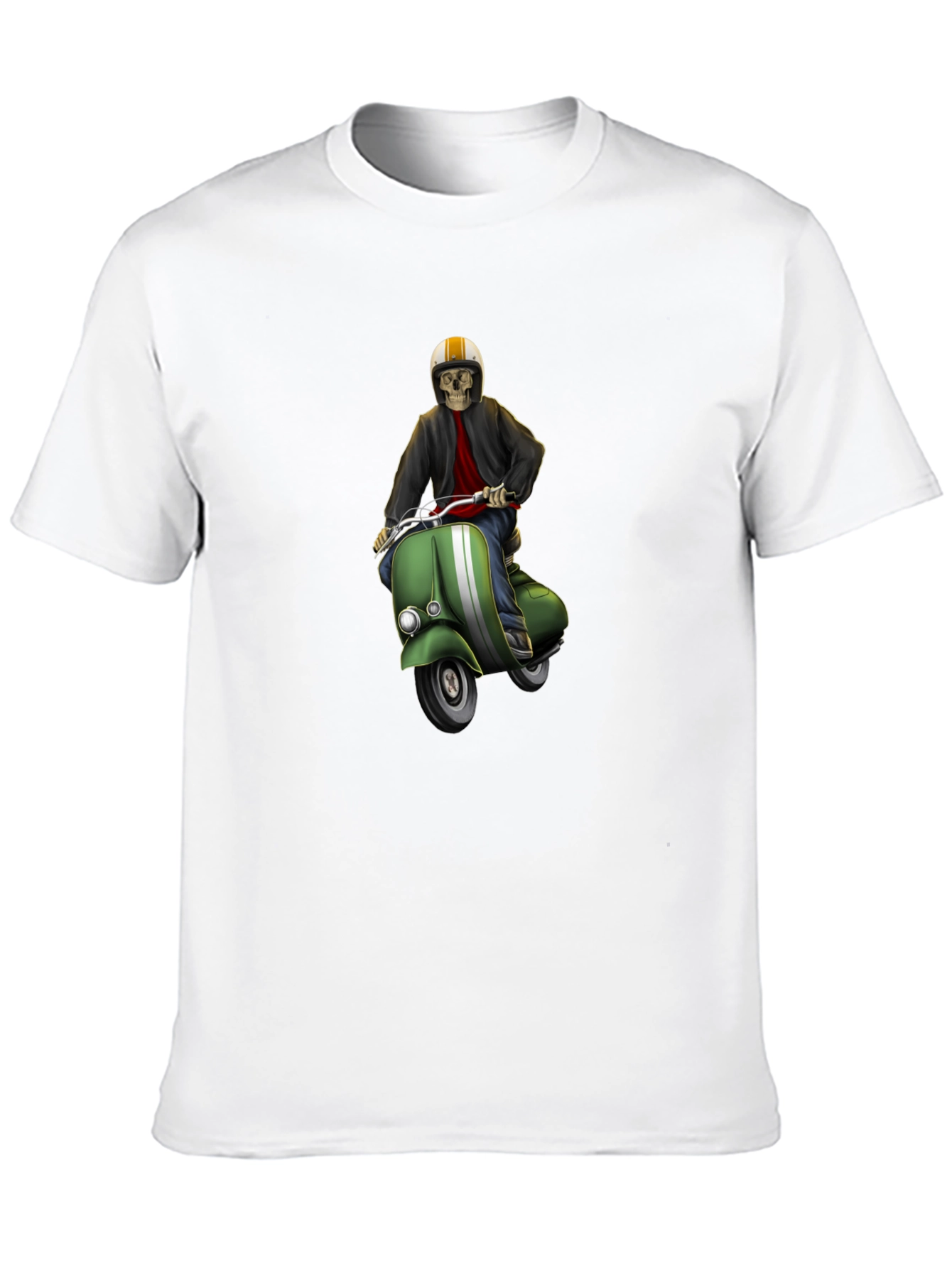 Cool Skeleton Rider Graphic Tee