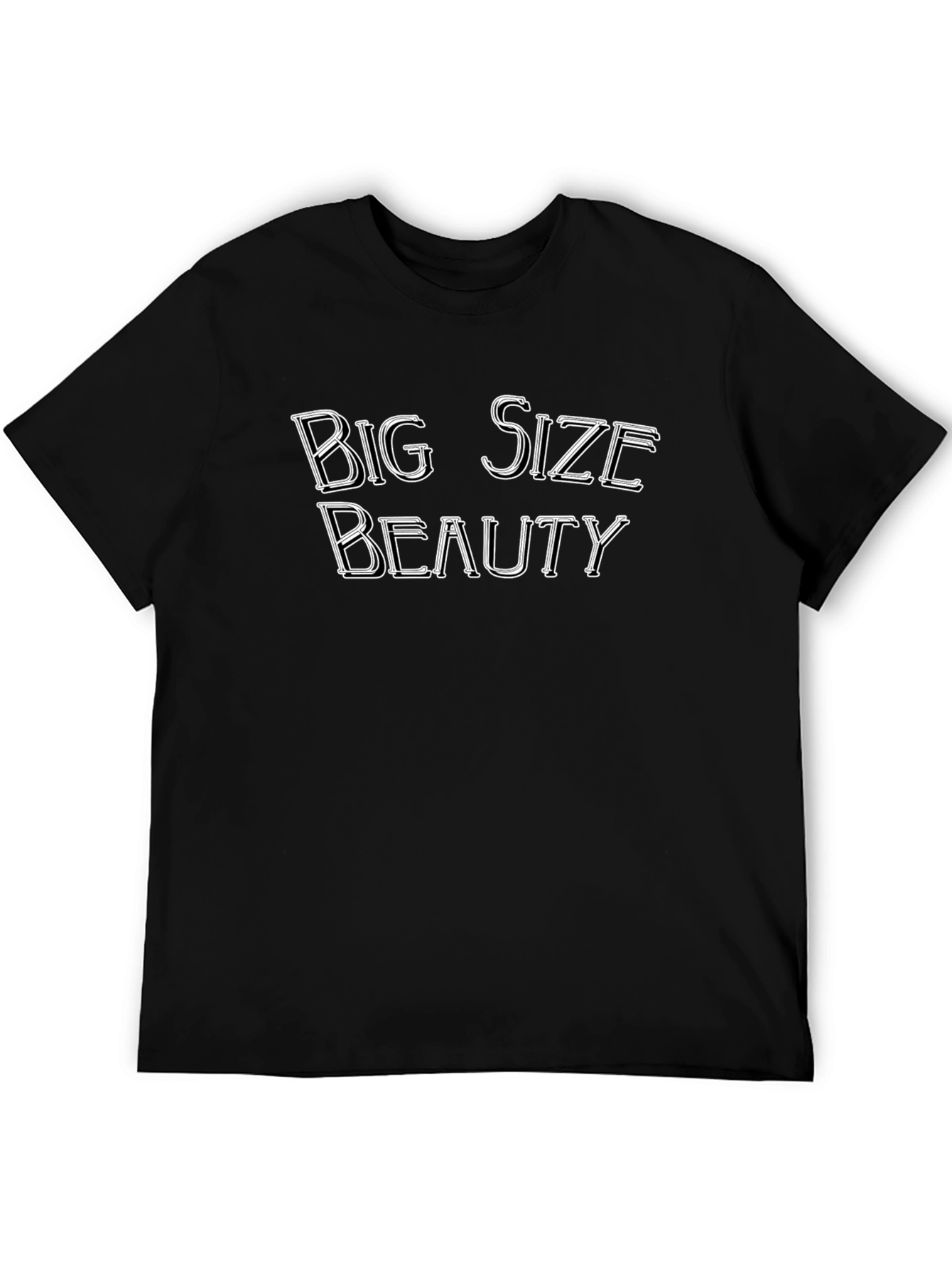 Big Size Beauty Black T-Shirt