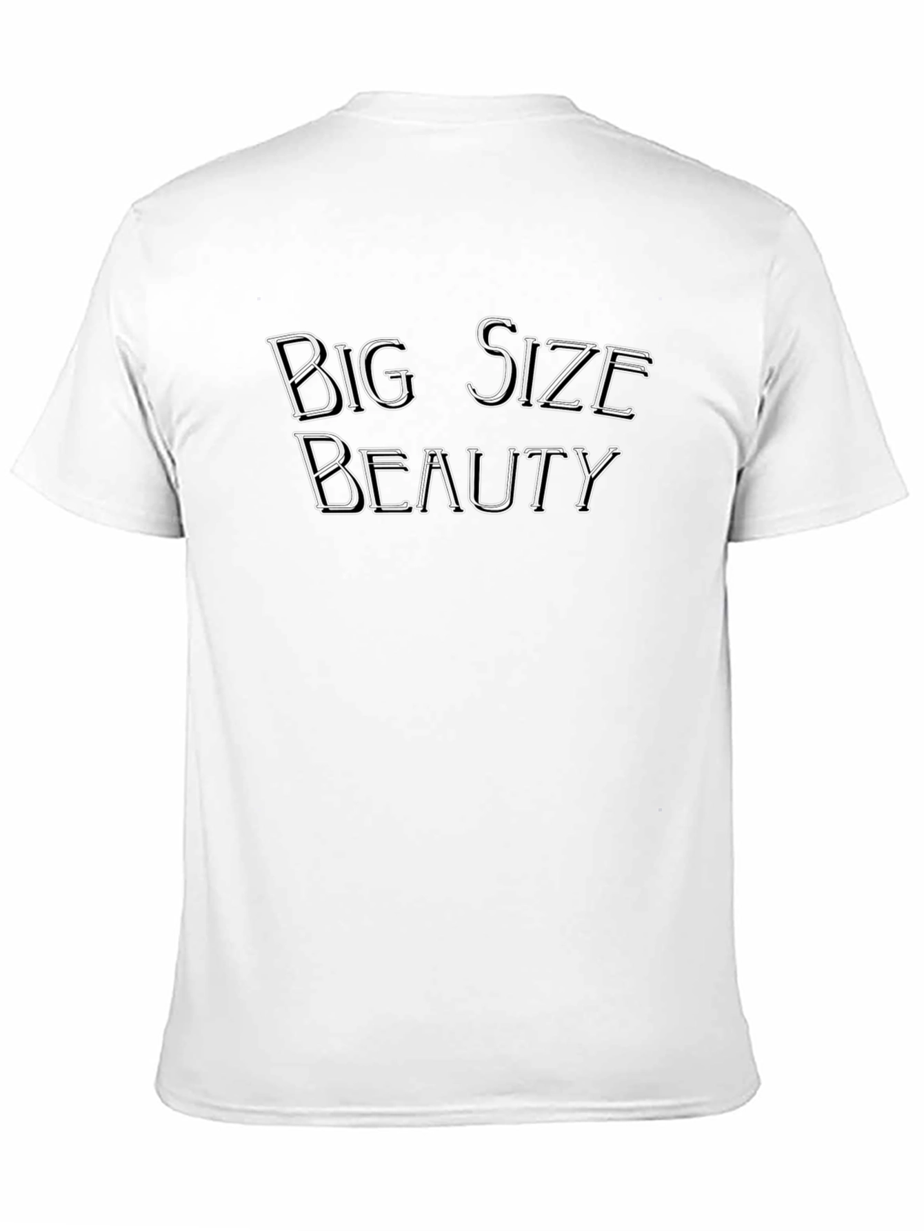 Big Size Beauty Black T-Shirt