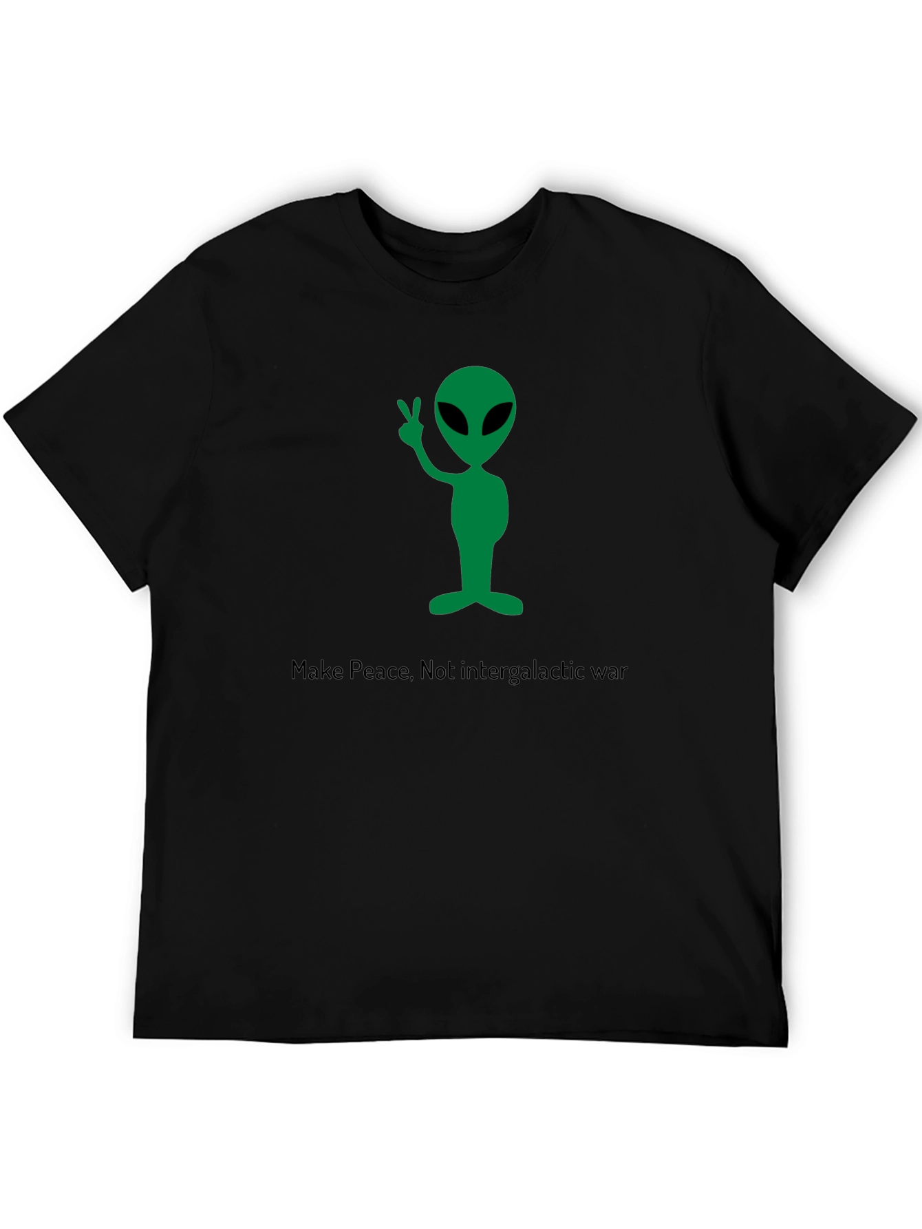 Make Peace Alien Graphic T-Shirt