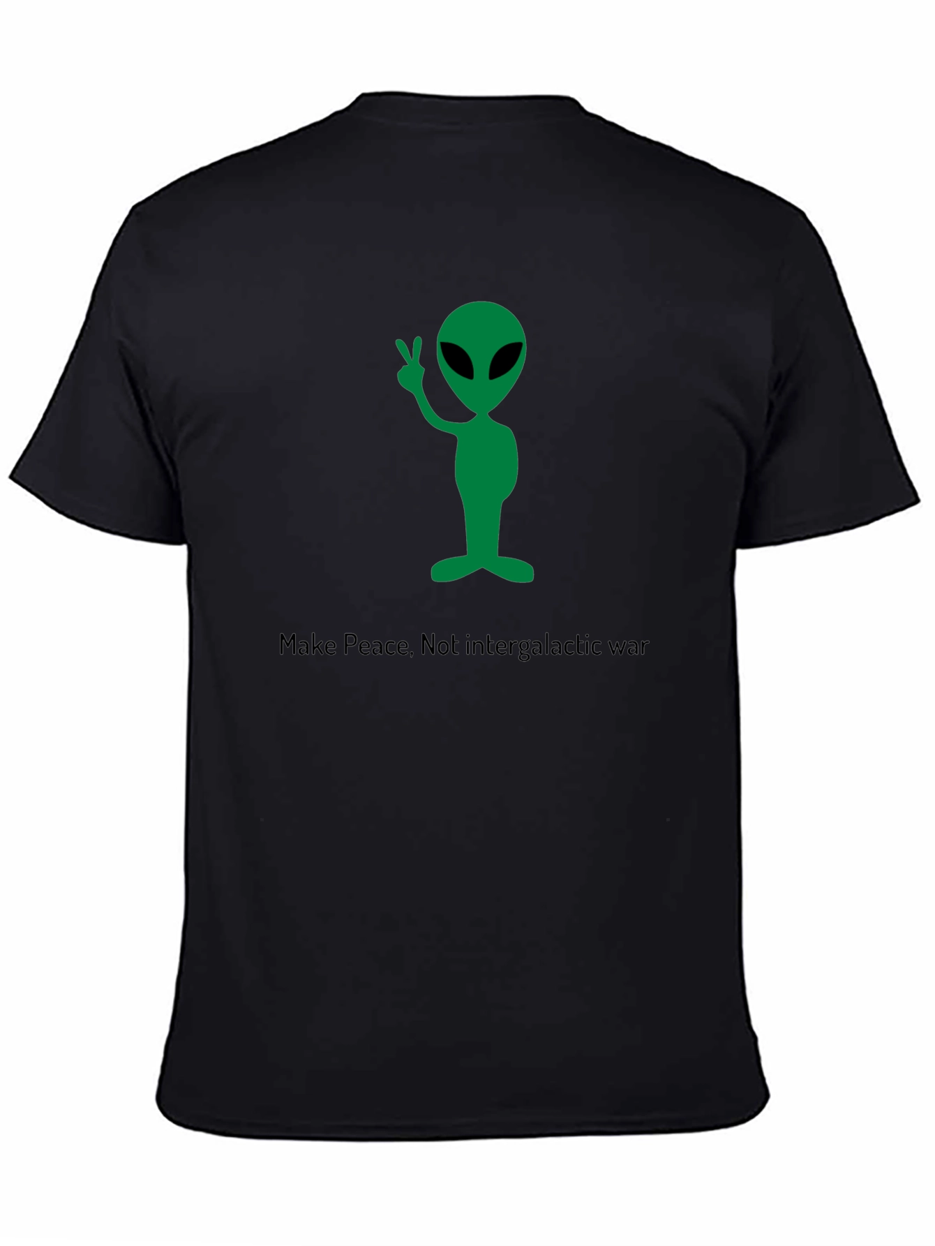 Make Peace Alien Graphic T-Shirt