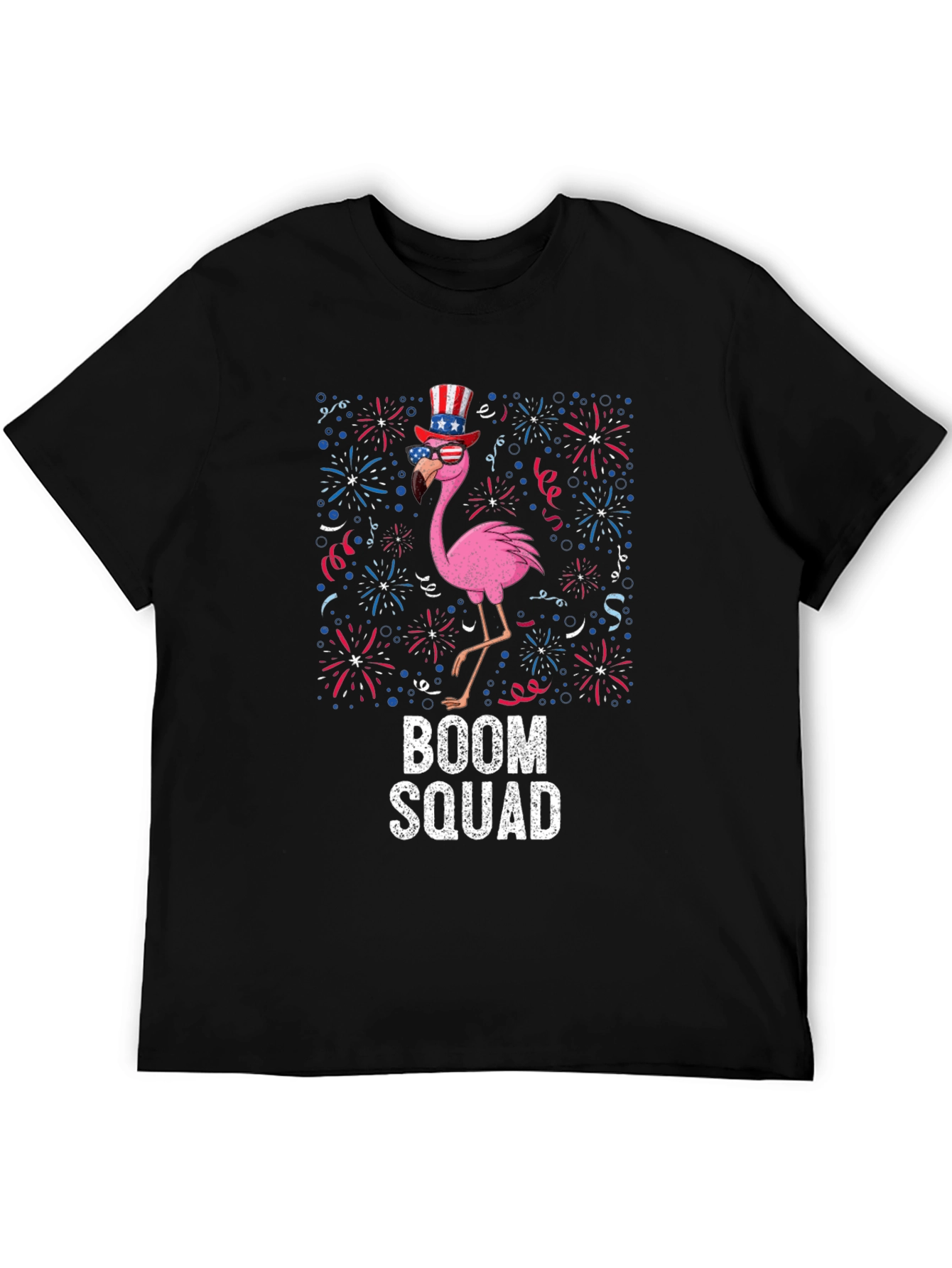 Boom Squad Flamingo Patriotic T-Shirt